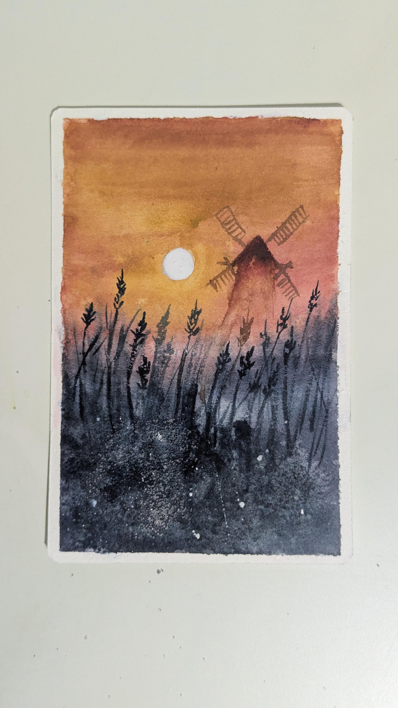 Paint an Atmospheric Windmill Scene - image 1 - student project