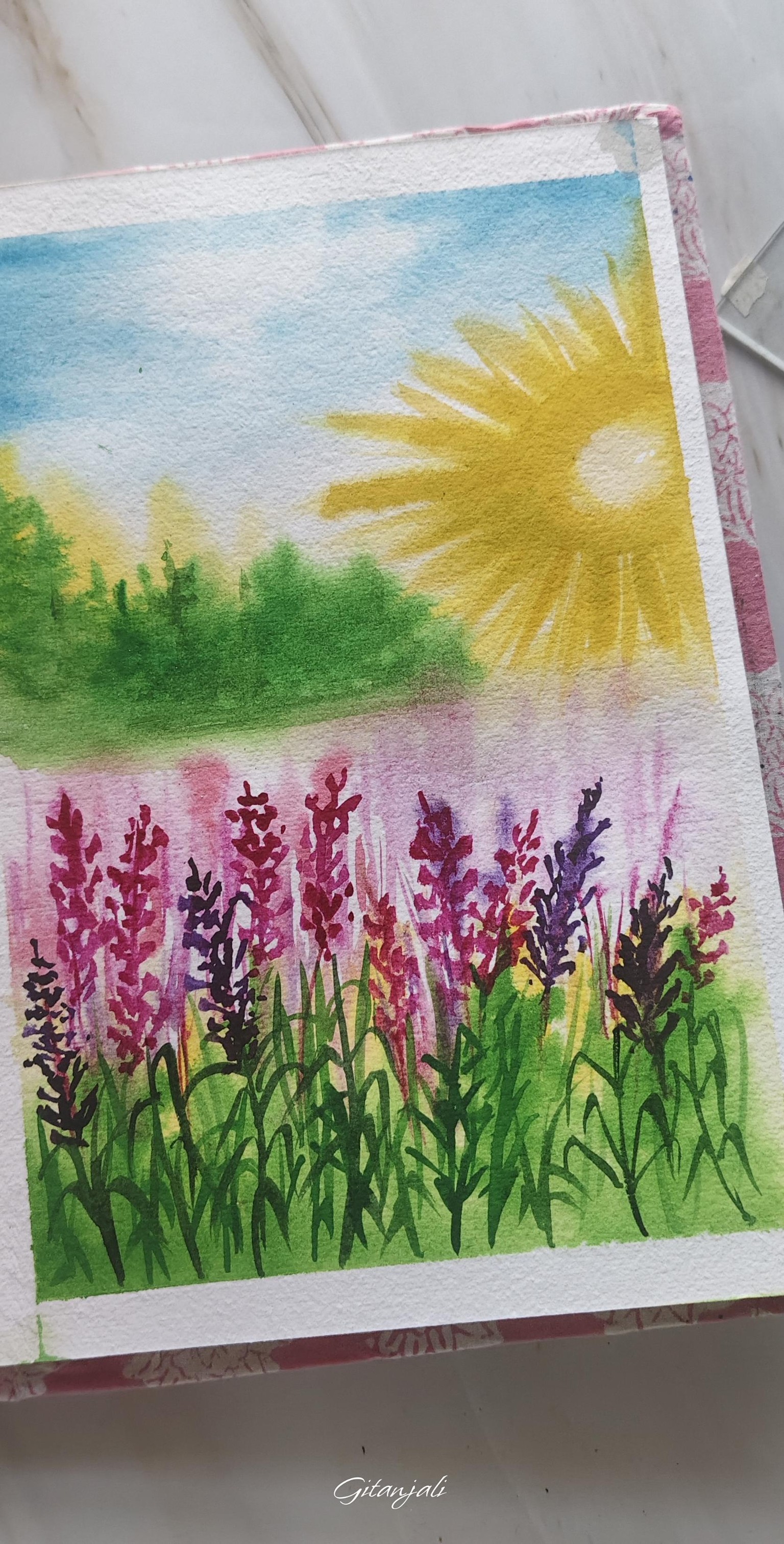 Spring landscape - image 1 - student project