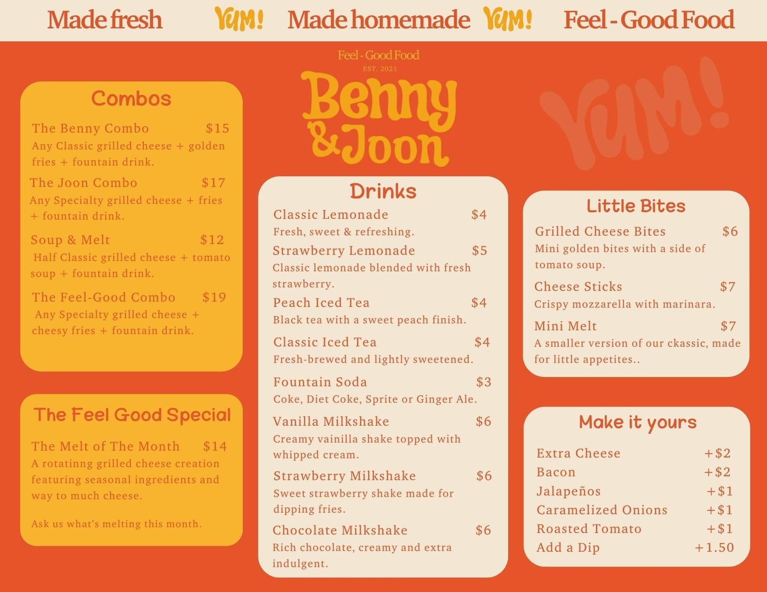 Benny & Joon Menú, logo and bag - image 3 - student project