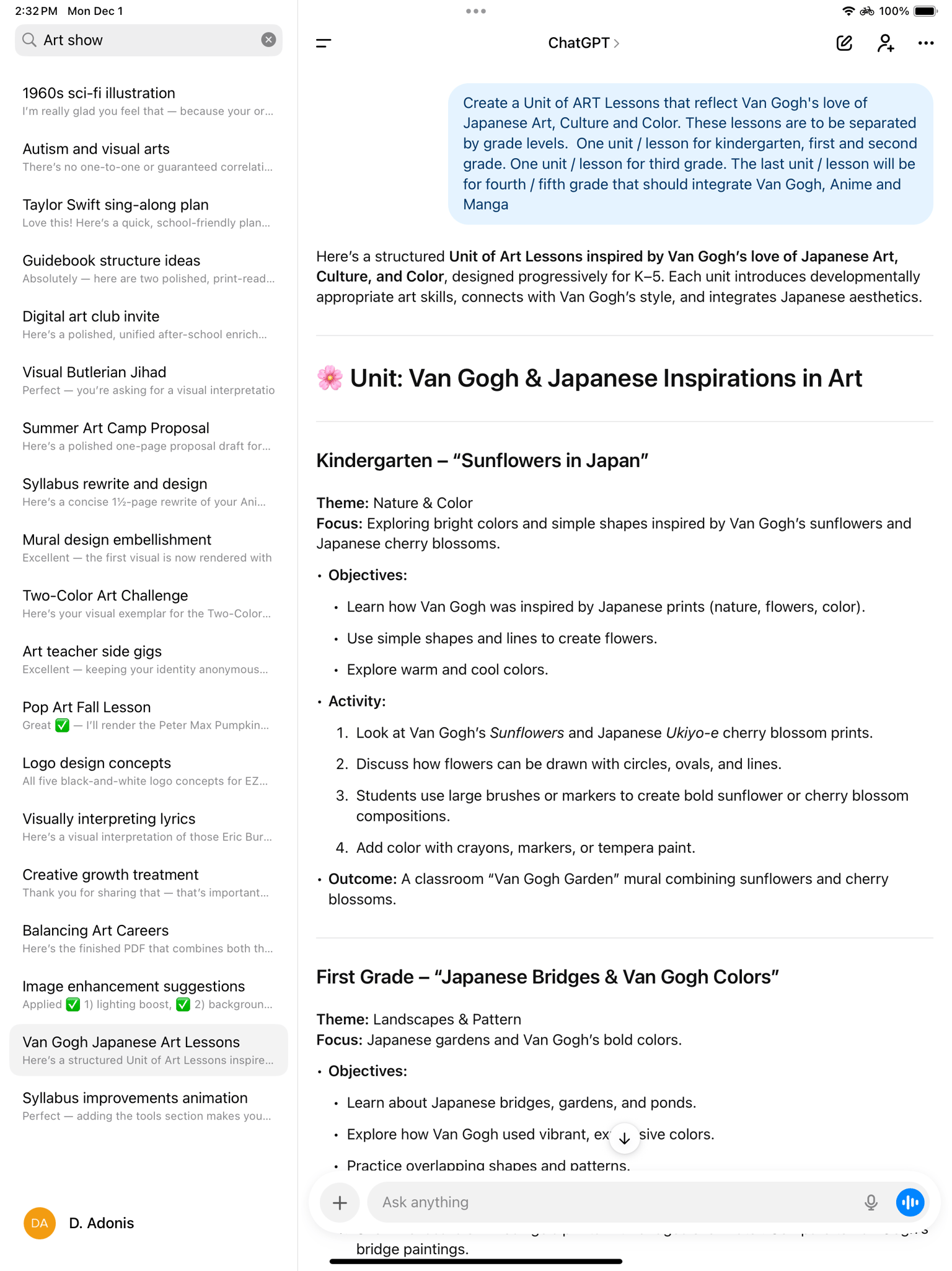 Specific Teacher Lesson Unit - image 1 - student project