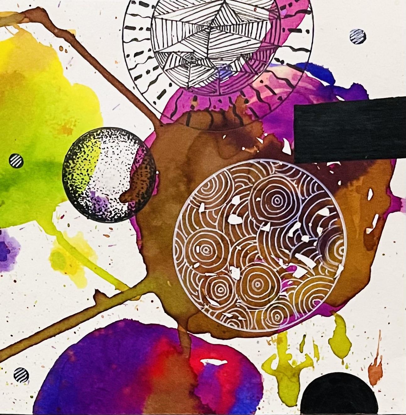 Abstract Watercolor Escape - Part 4: Bold Colors and Relaxing Patterns - image 5 - student project