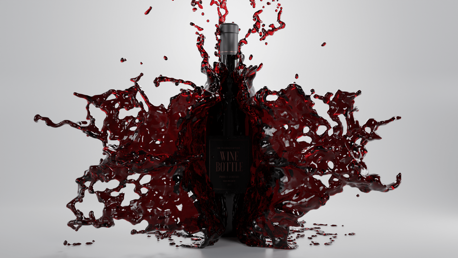 Cinematic Wine Product Animations in Blender - image 5 - student project