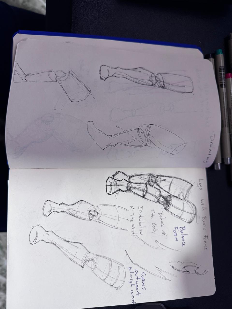 Body Shapes, figure Drawing class - image 3 - student project