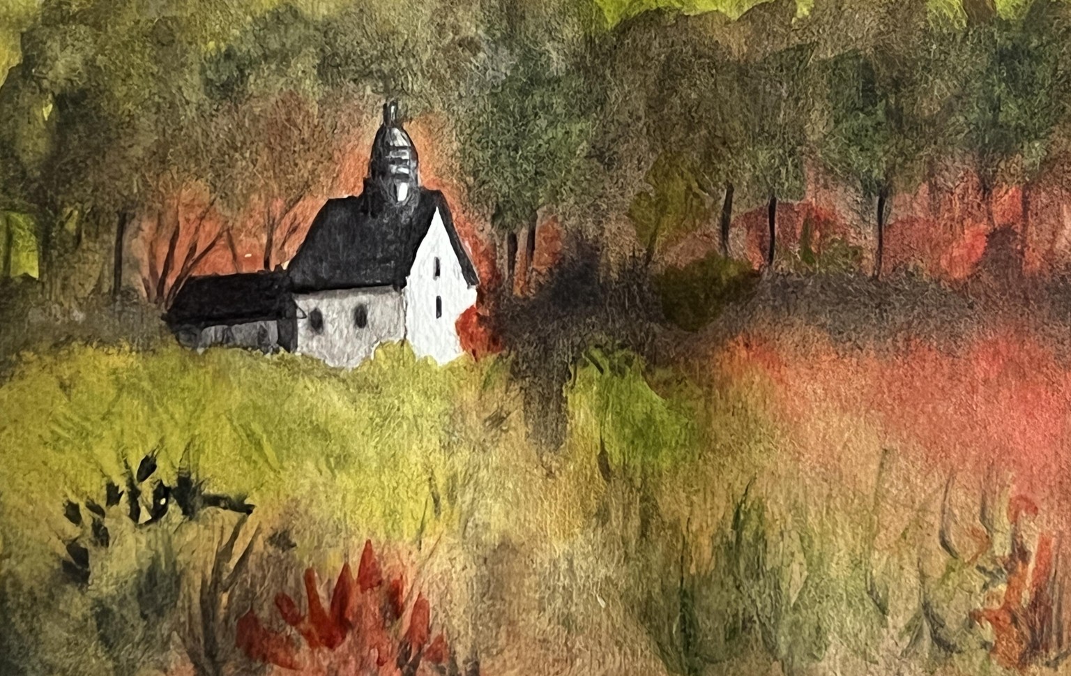 Bush and cottage - image 2 - student project