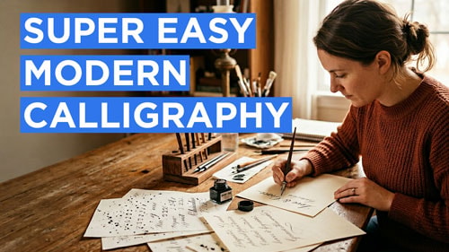 Thumbnails for a Calligraphy video - image 3 - student project