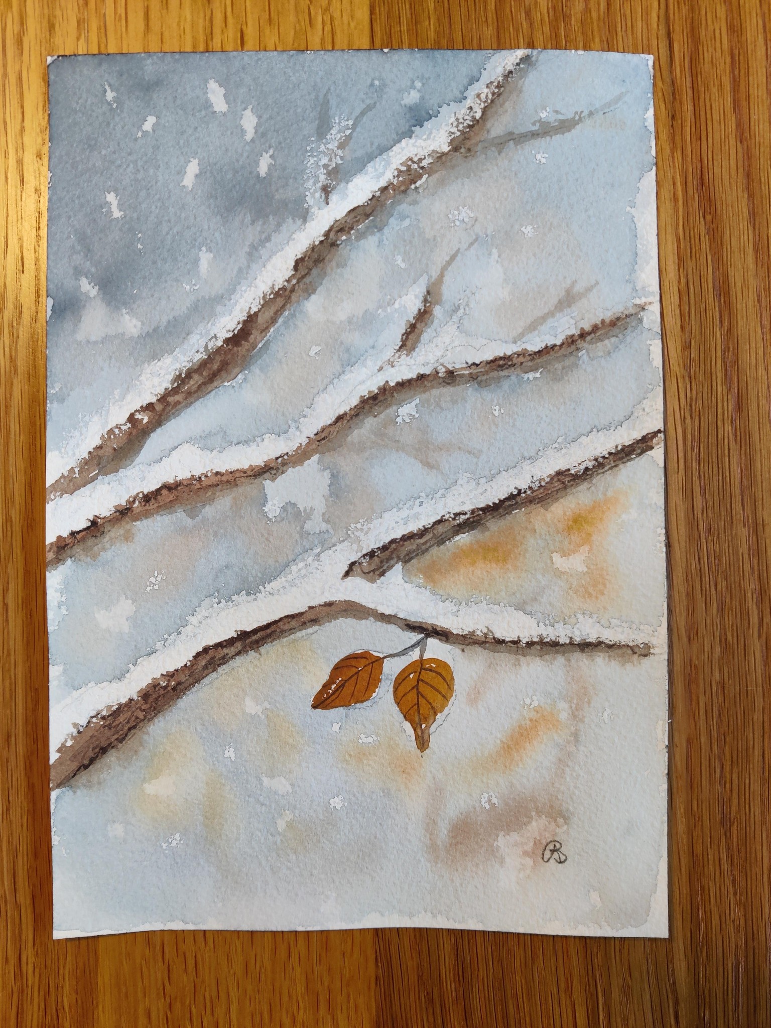 Frozen Snow Watercolor 2025-11 - image 4 - student project