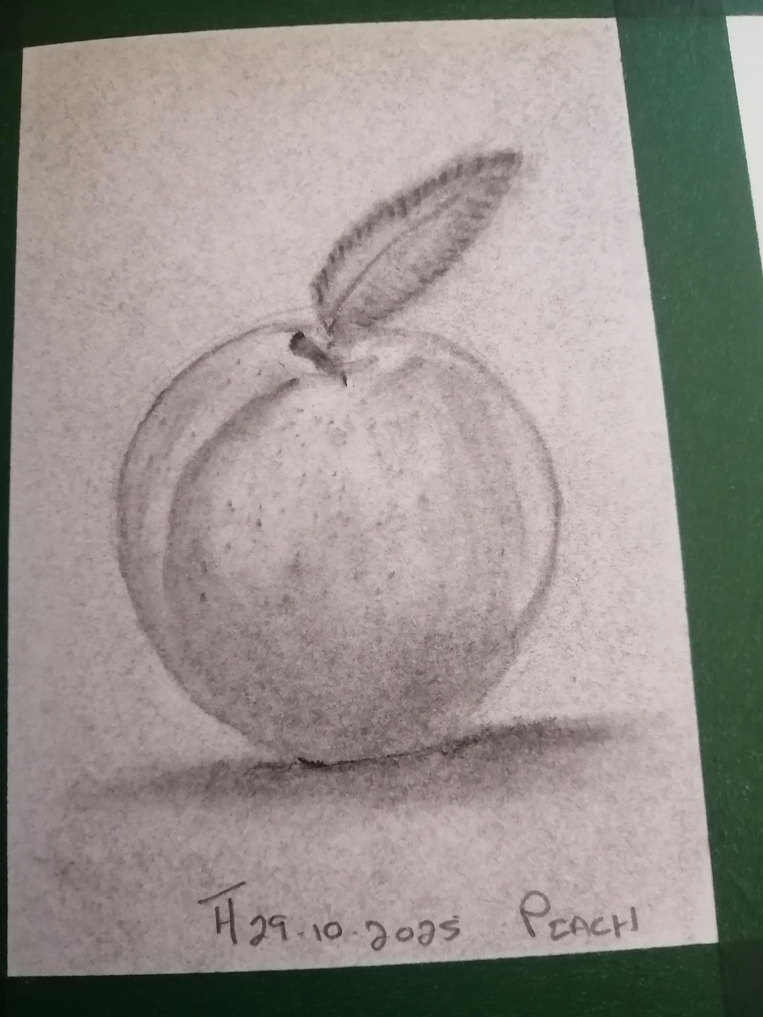 Peach with Charcoal - image 1 - student project