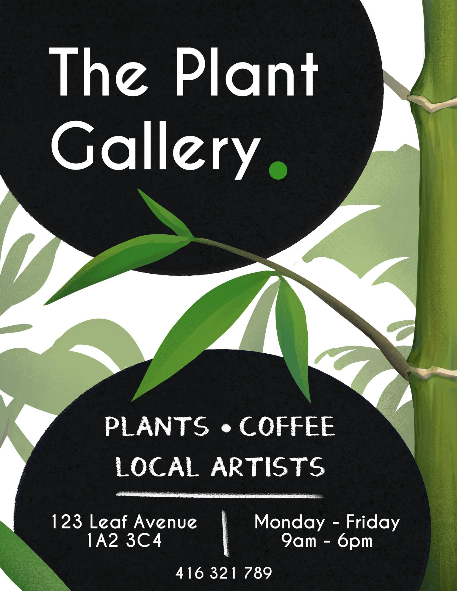Plant gallery flyer - image 1 - student project
