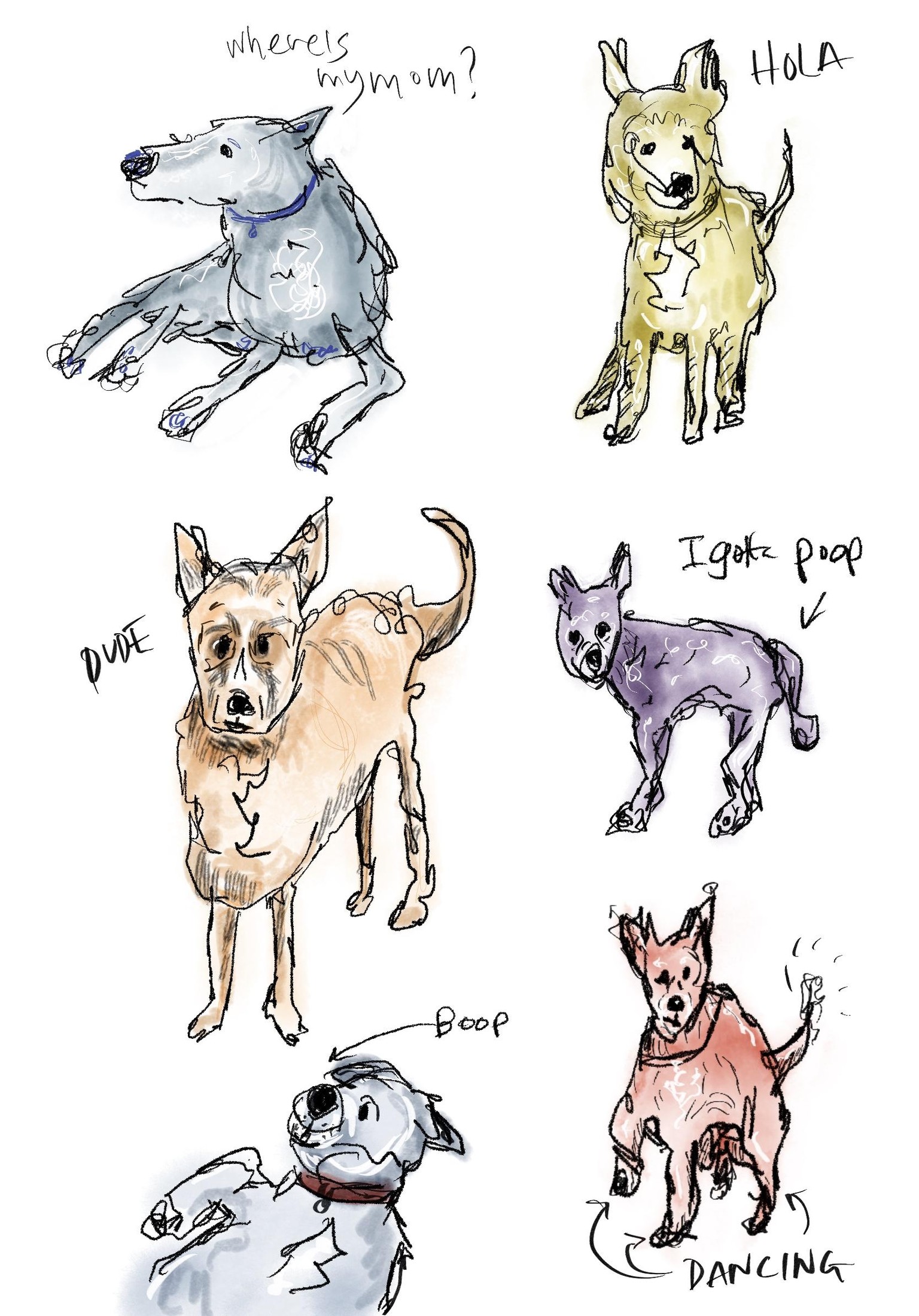 My dog doodles - image 1 - student project