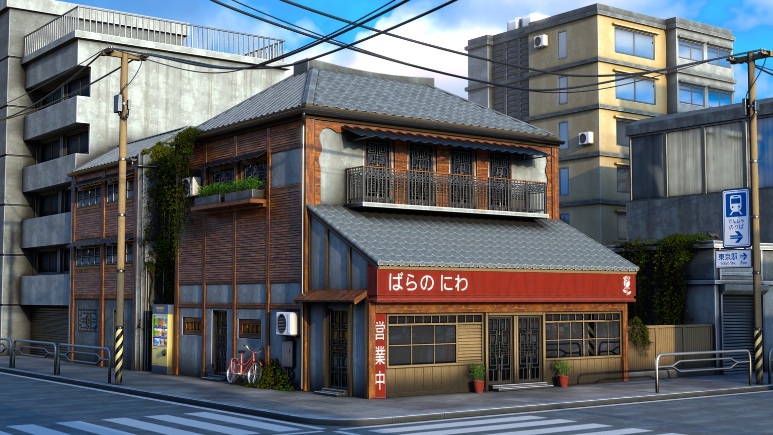 Stylized Japanese Environment - image 1 - student project