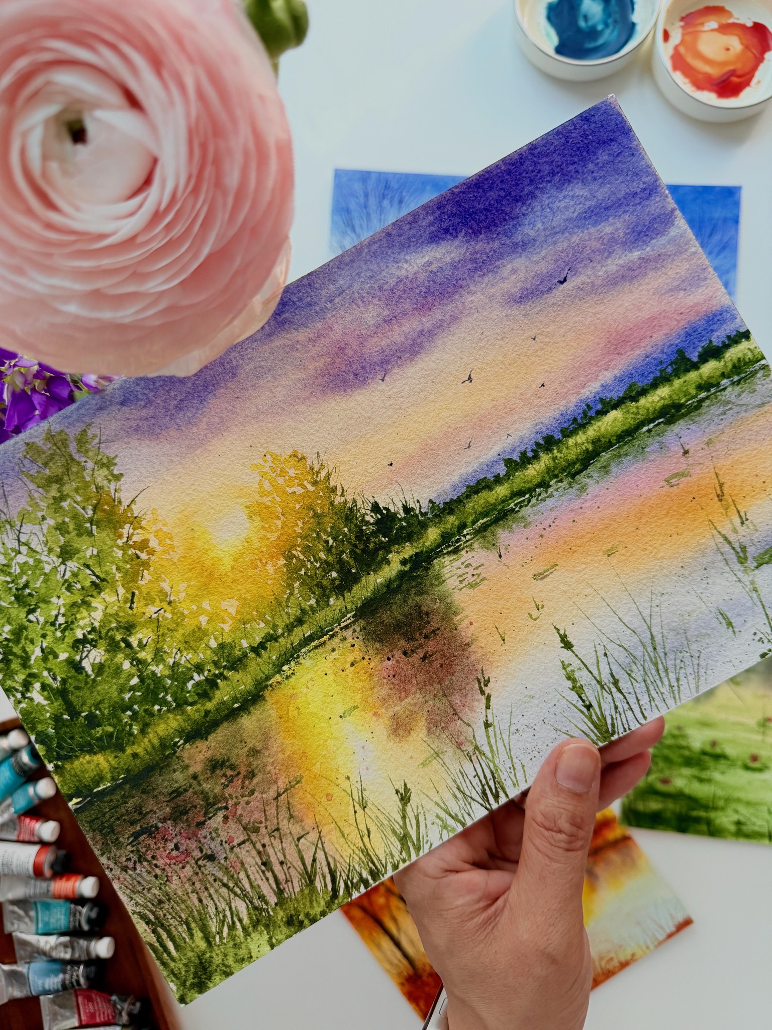 Watercolor Landscapes - image 5 - student project