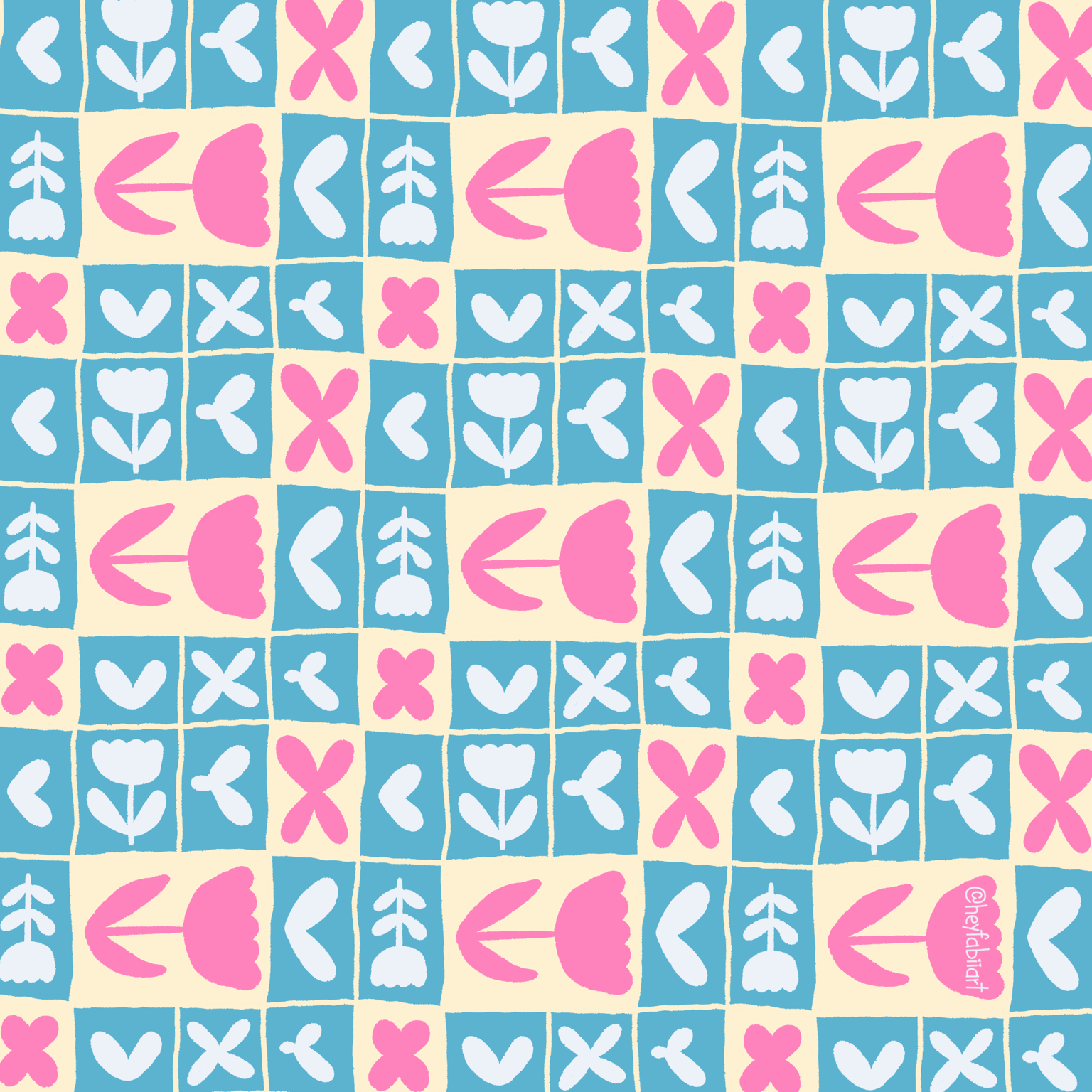 Floral grid - image 2 - student project