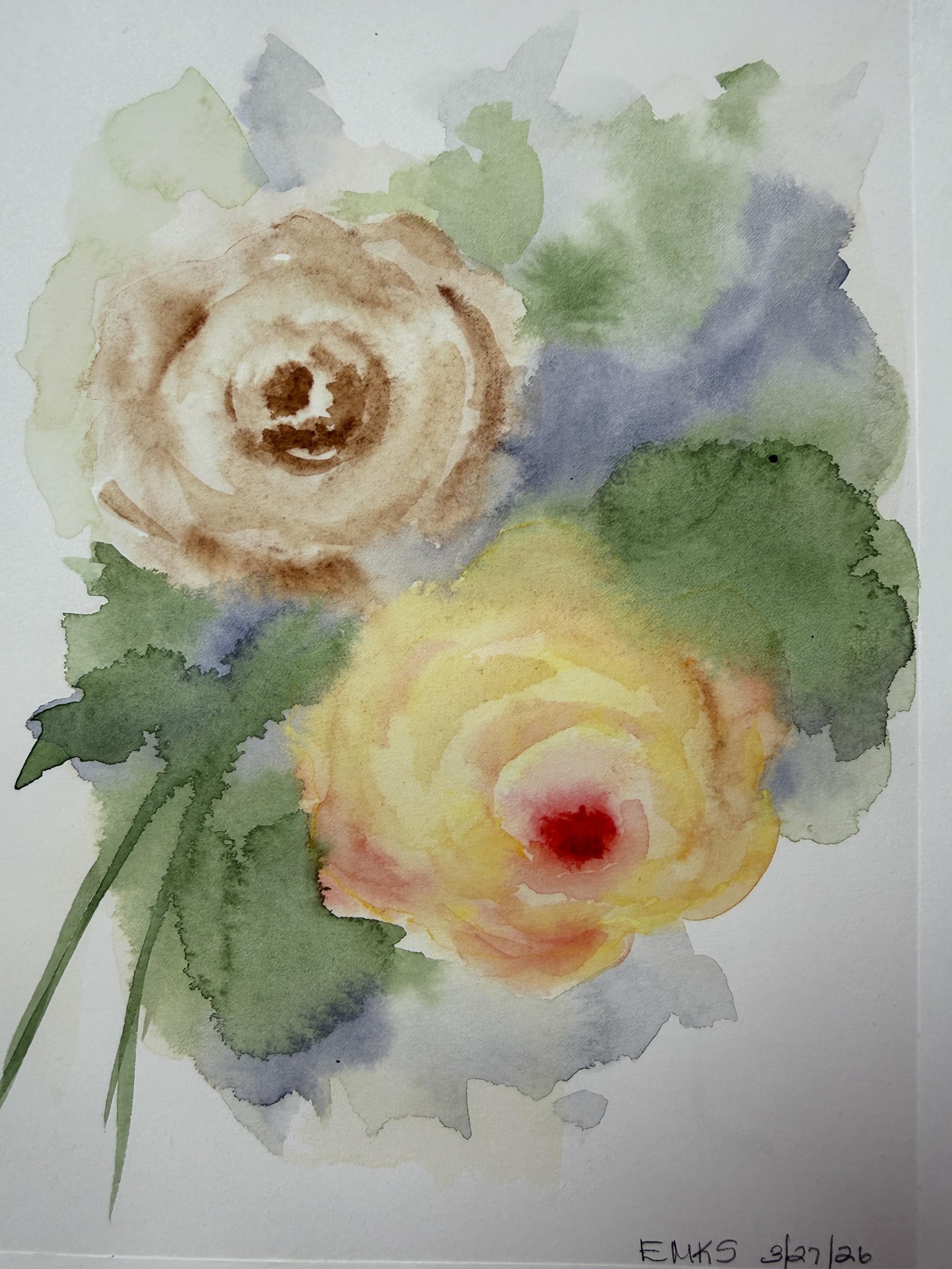 Loose WATERcolor floral! - image 1 - student project