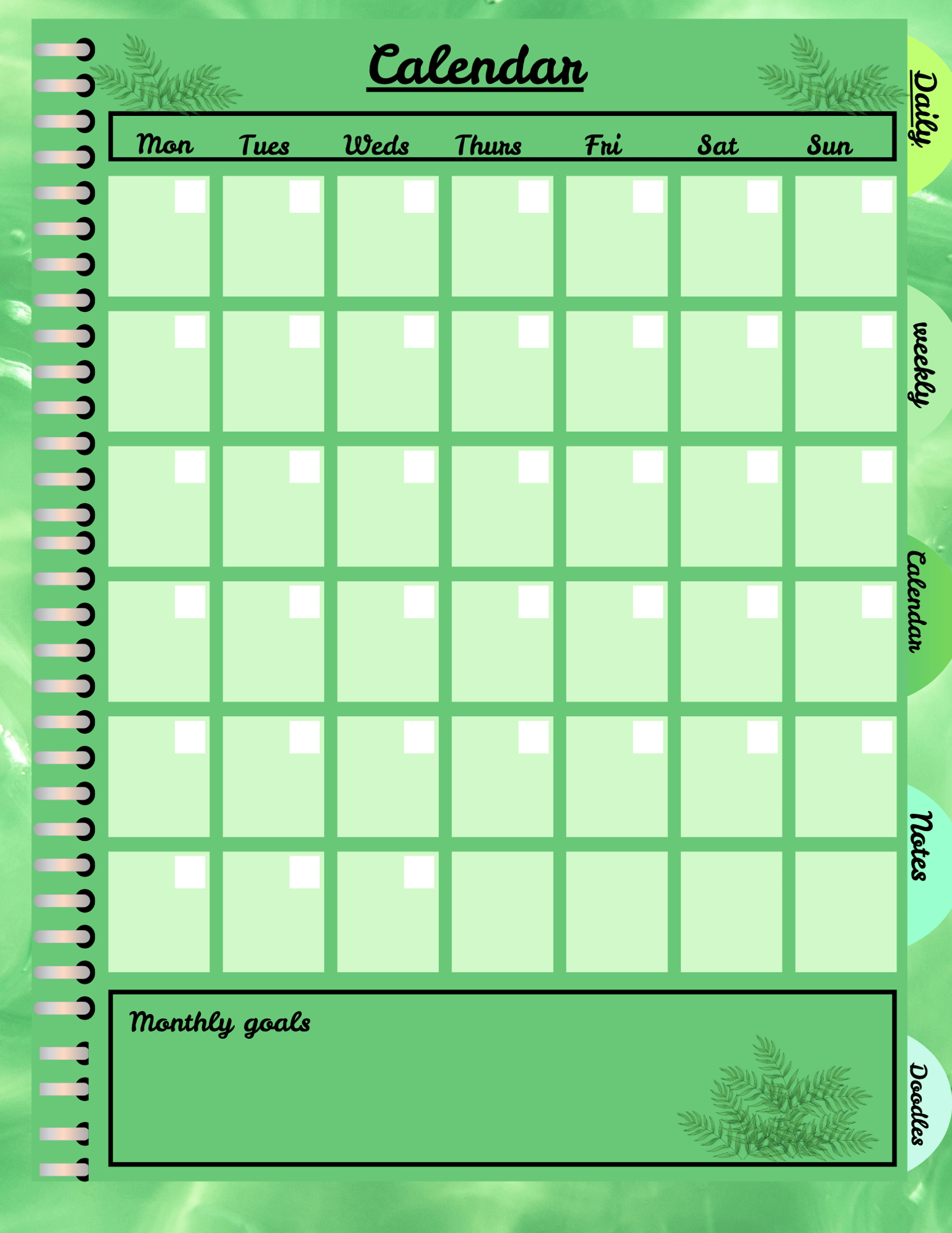 Jenns' planner - image 4 - student project