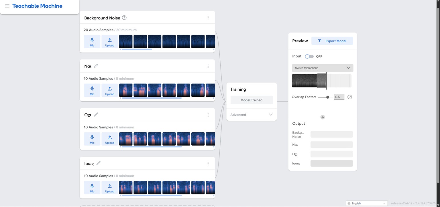 Voice recognition with Teachable Machine - image 1 - student project