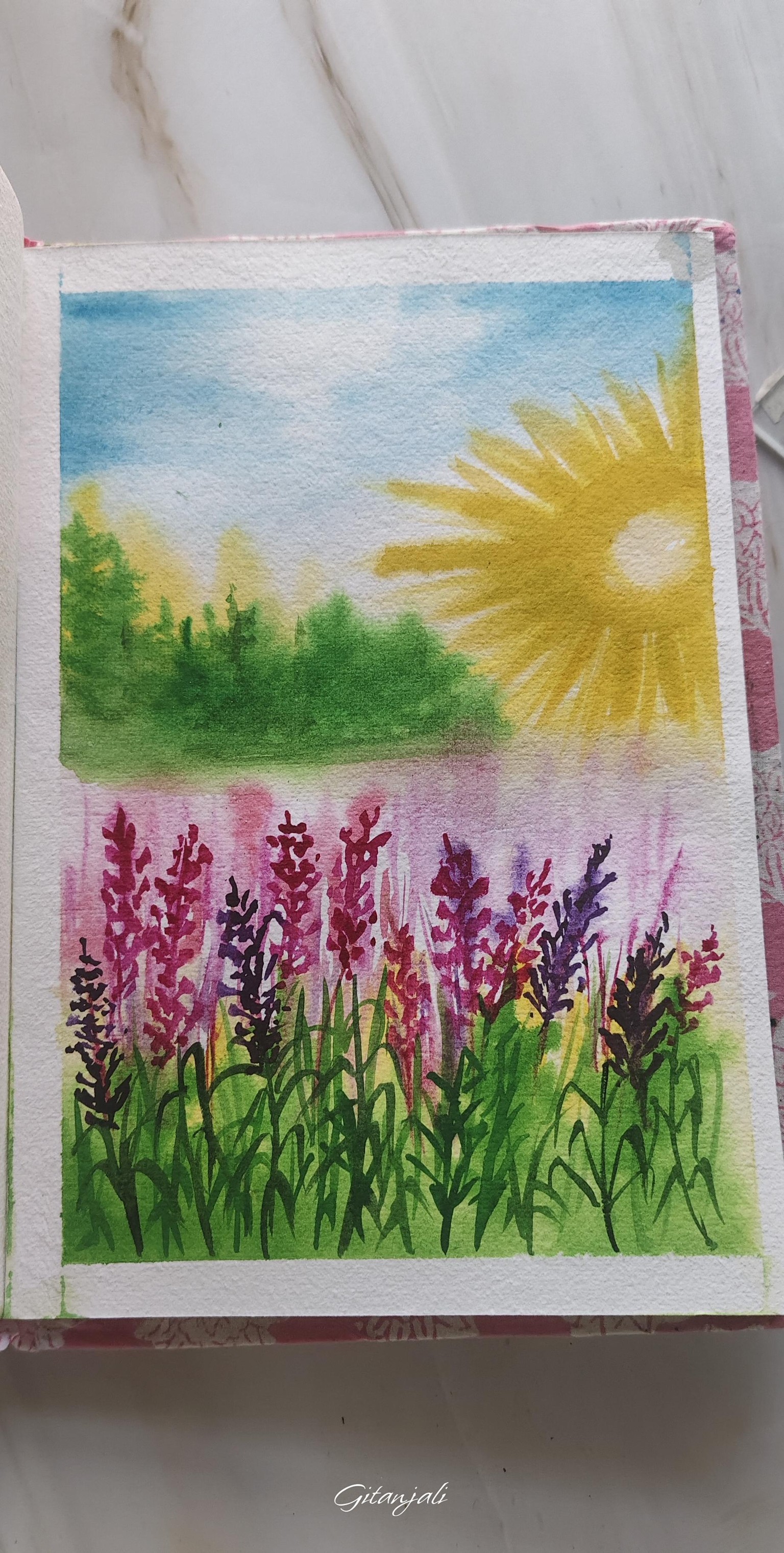 Spring landscape - image 2 - student project