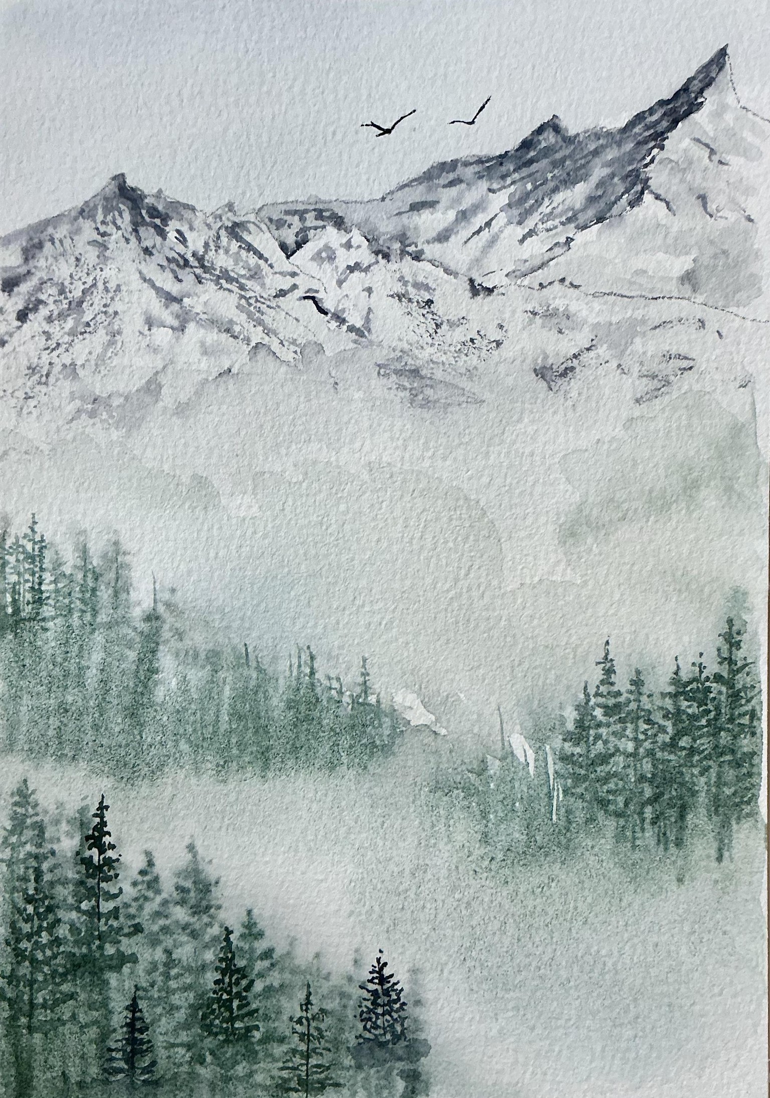 Misty Mountain Top - image 1 - student project