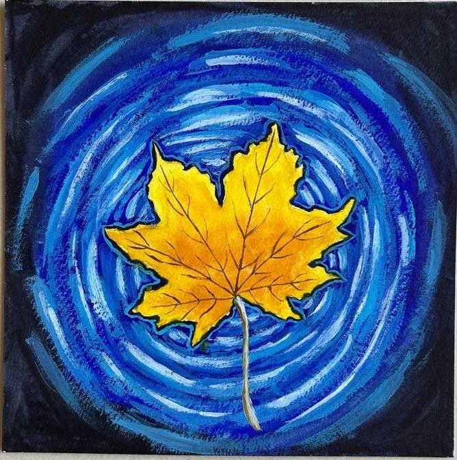 Water ripples magic in acrylics - image 2 - student project