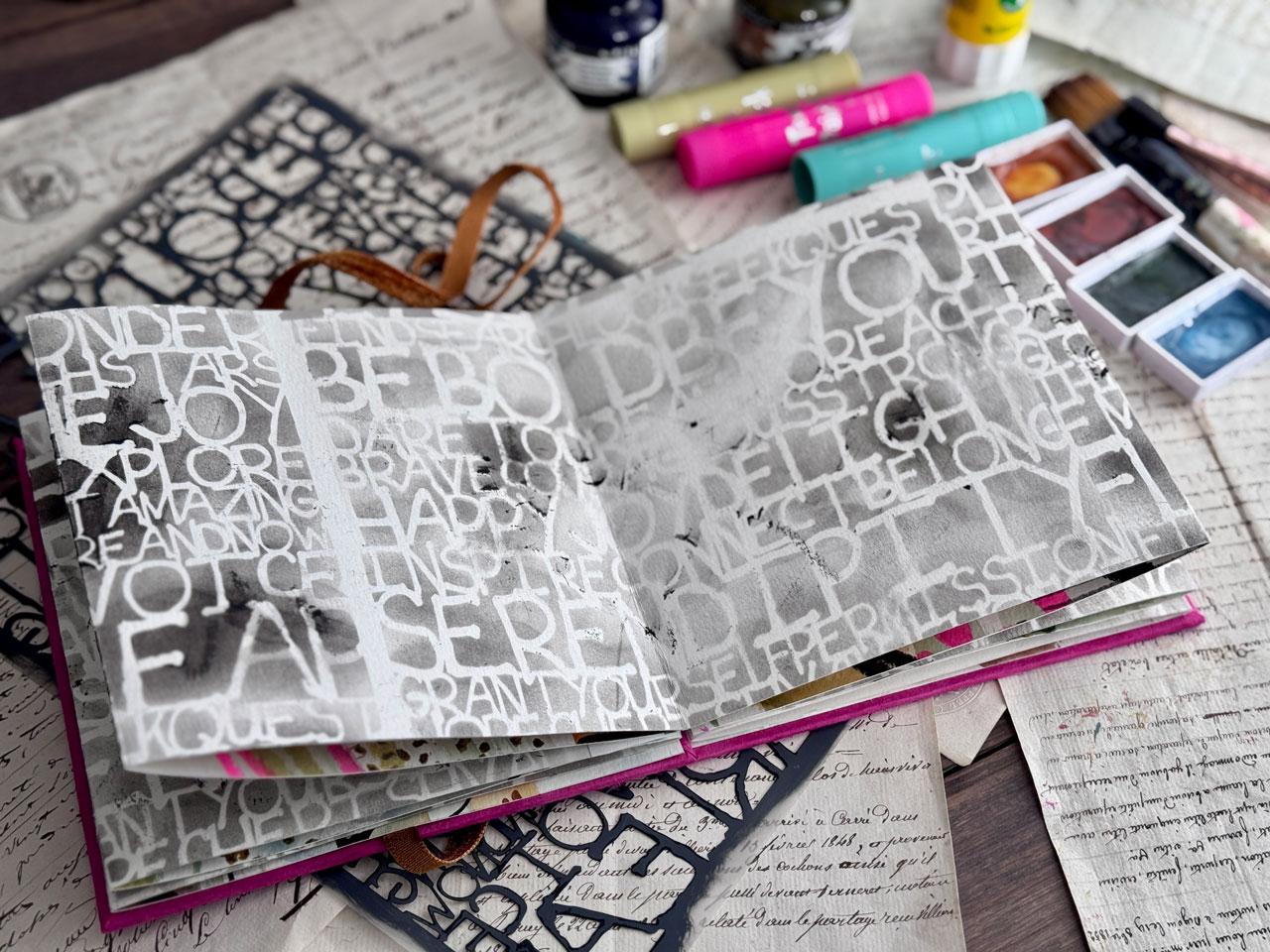Fold, Paint, Create: Making a Concertina Art Book for Mixed-Media Fans - image 4 - student project
