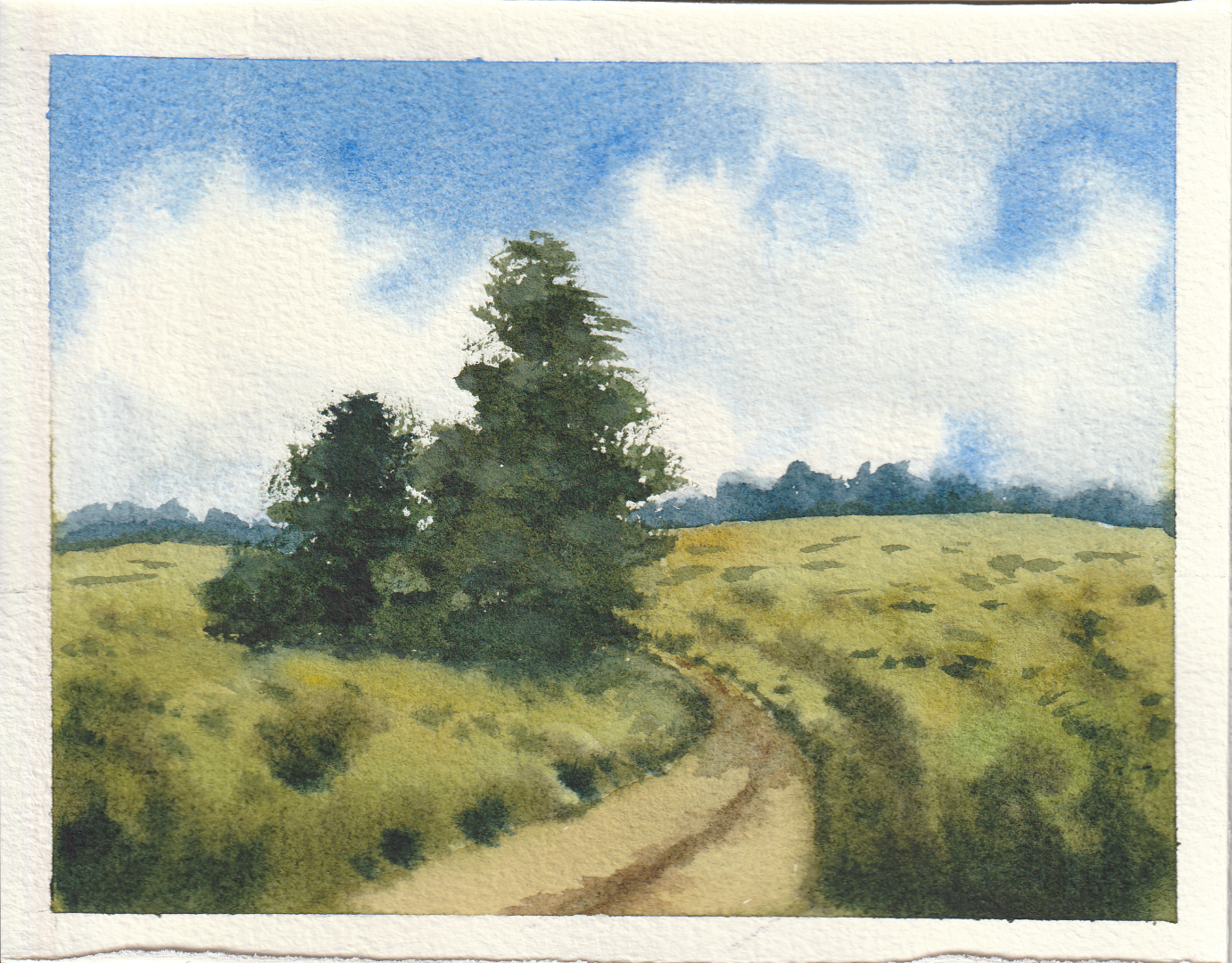 My Loose And Impressionistic Watercolor Landscapes - image 1 - student project