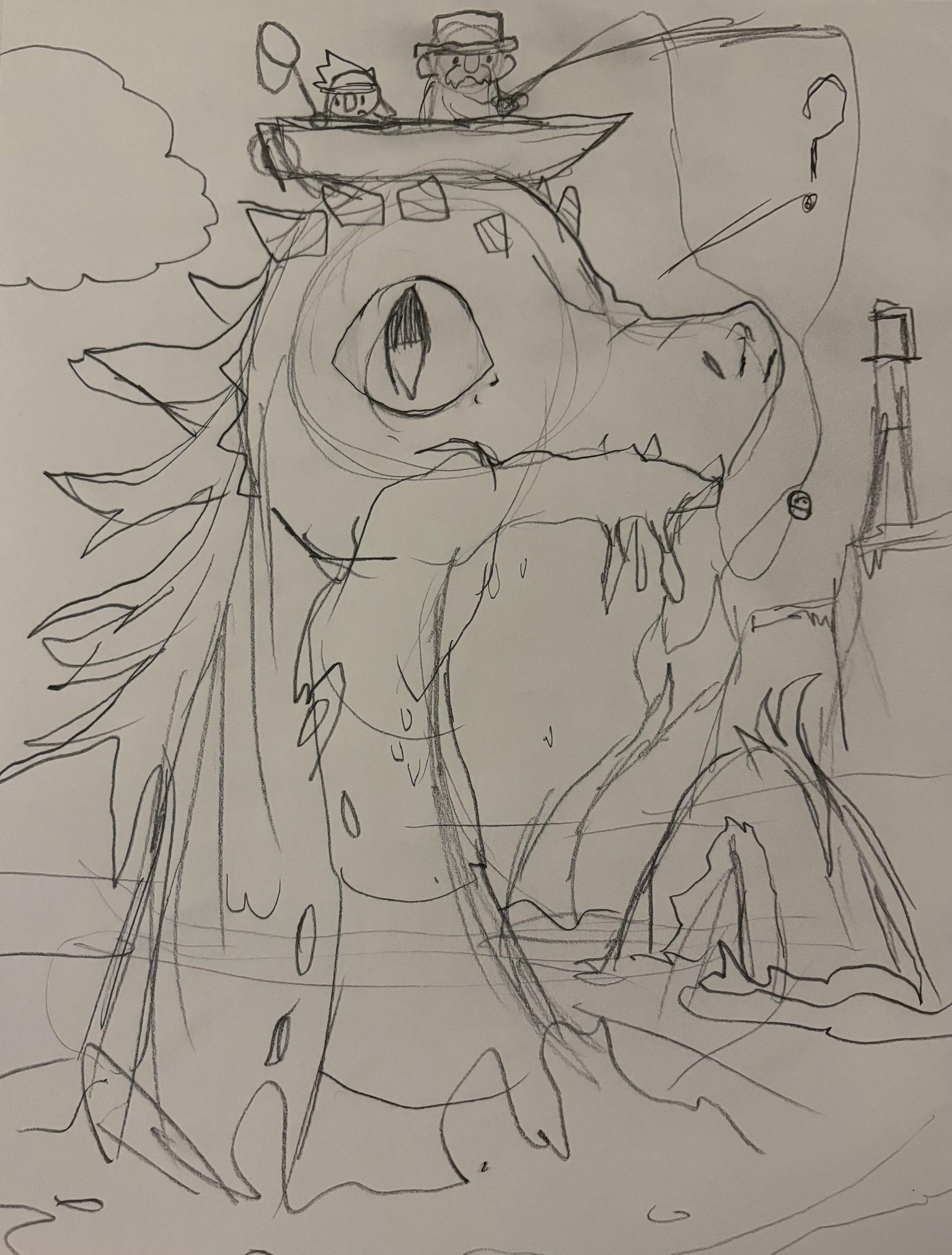 Catch of the day coloring page - image 3 - student project