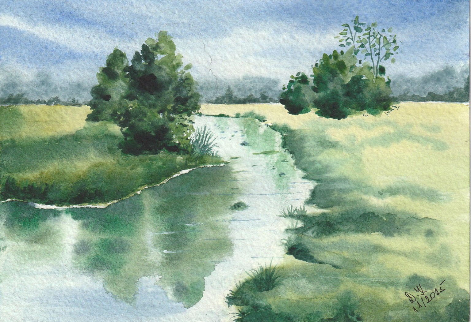 Loose Watercolor Landscapes - image 3 - student project