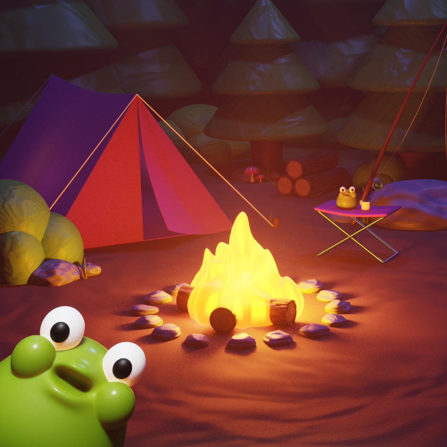 Frogs Go Camping! - image 1 - student project