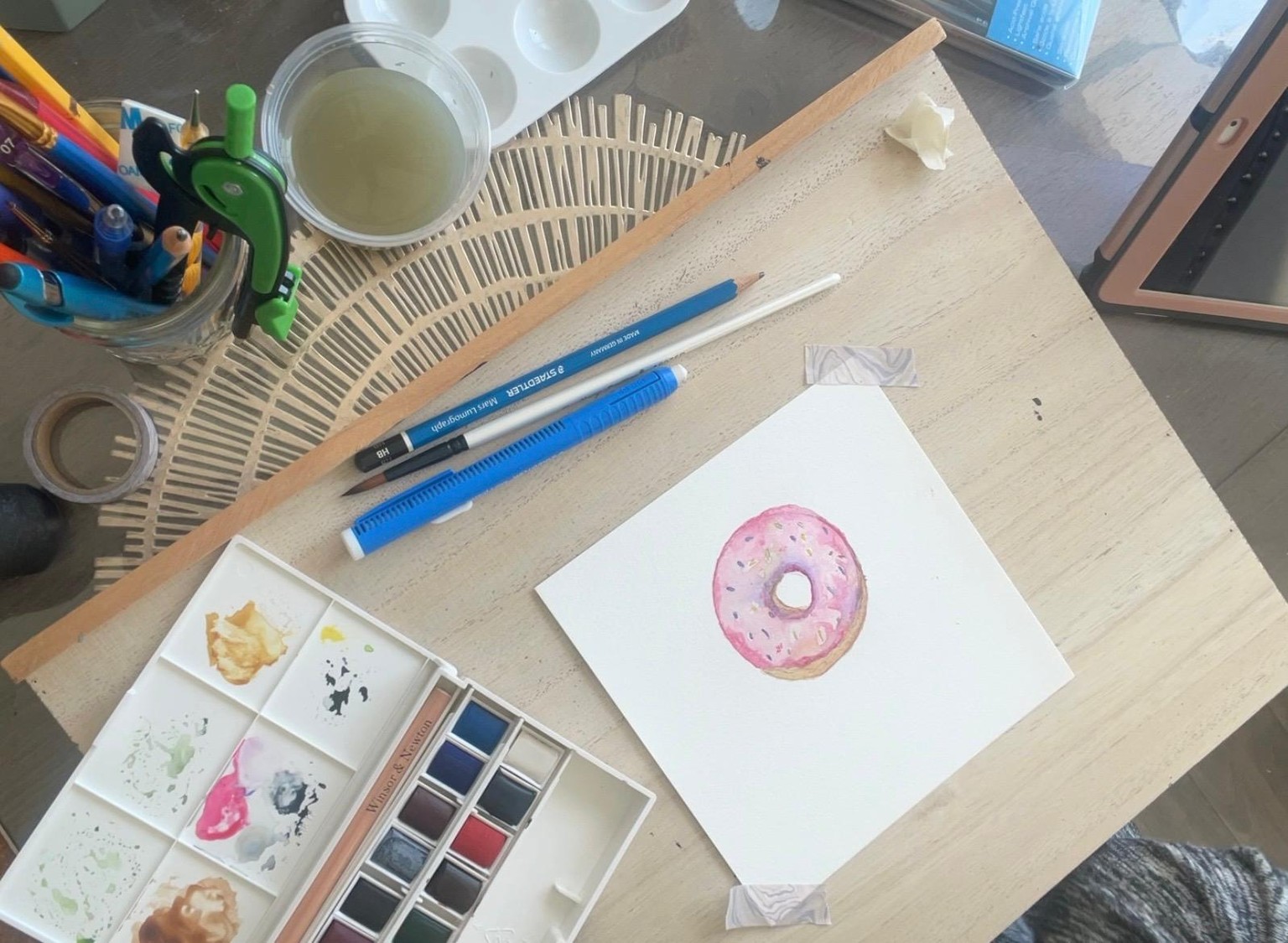 Watercolor Donut first attempt - image 1 - student project