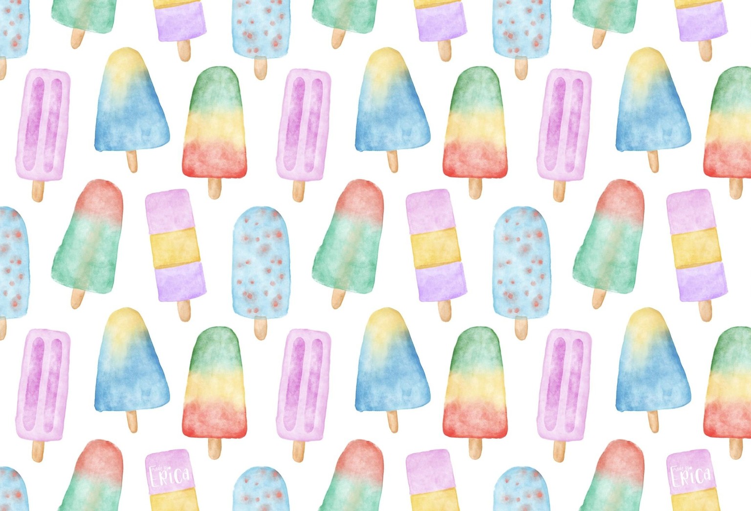 Watercolor icepops - image 1 - student project