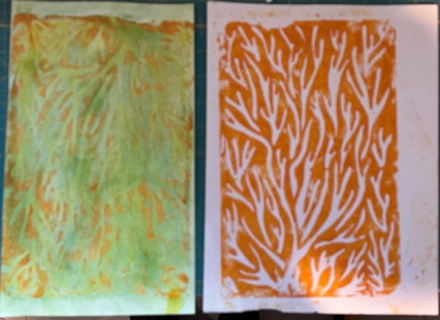 Unconventional gelli-plate abstract - image 2 - student project
