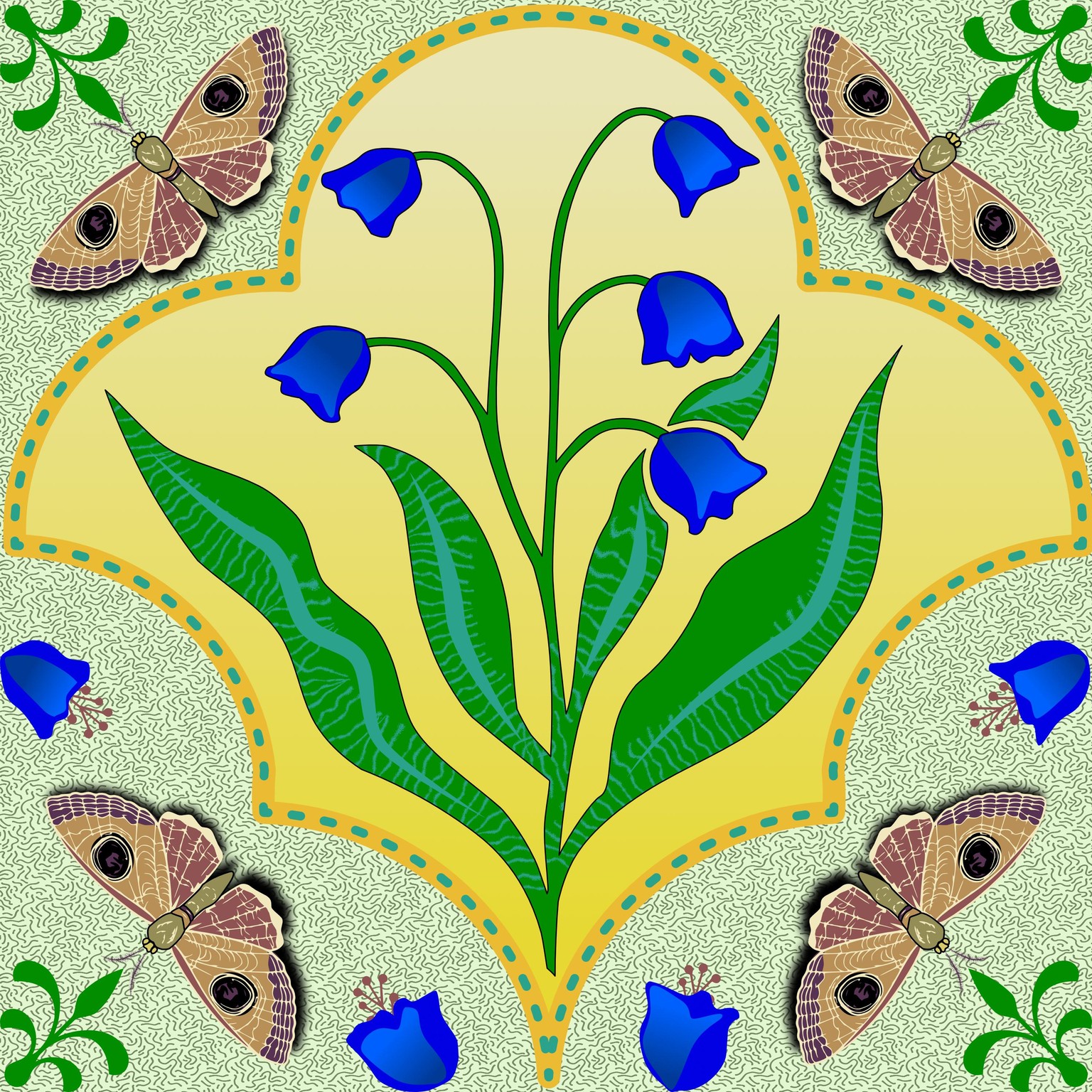 AD 19 No artboard project butterfly tile - image 1 - student project