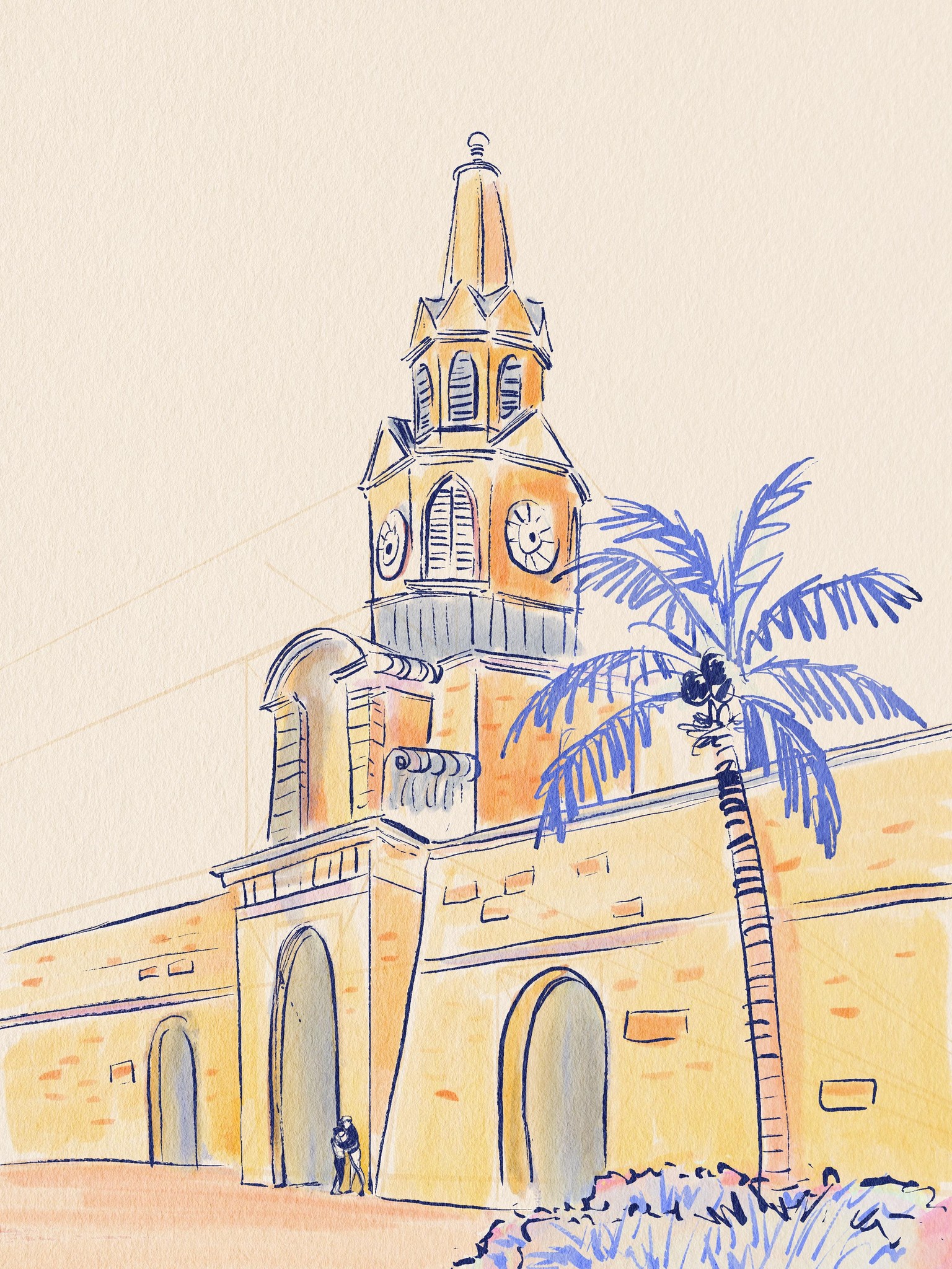 Freehand perspective drawing - image 1 - student project