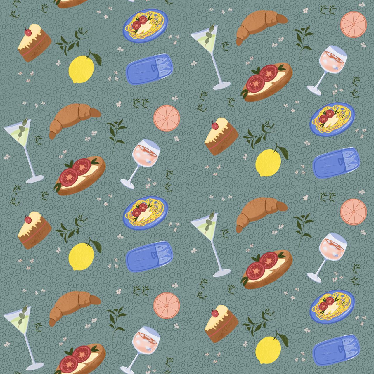 Cafe Stroll Pattern - image 1 - student project