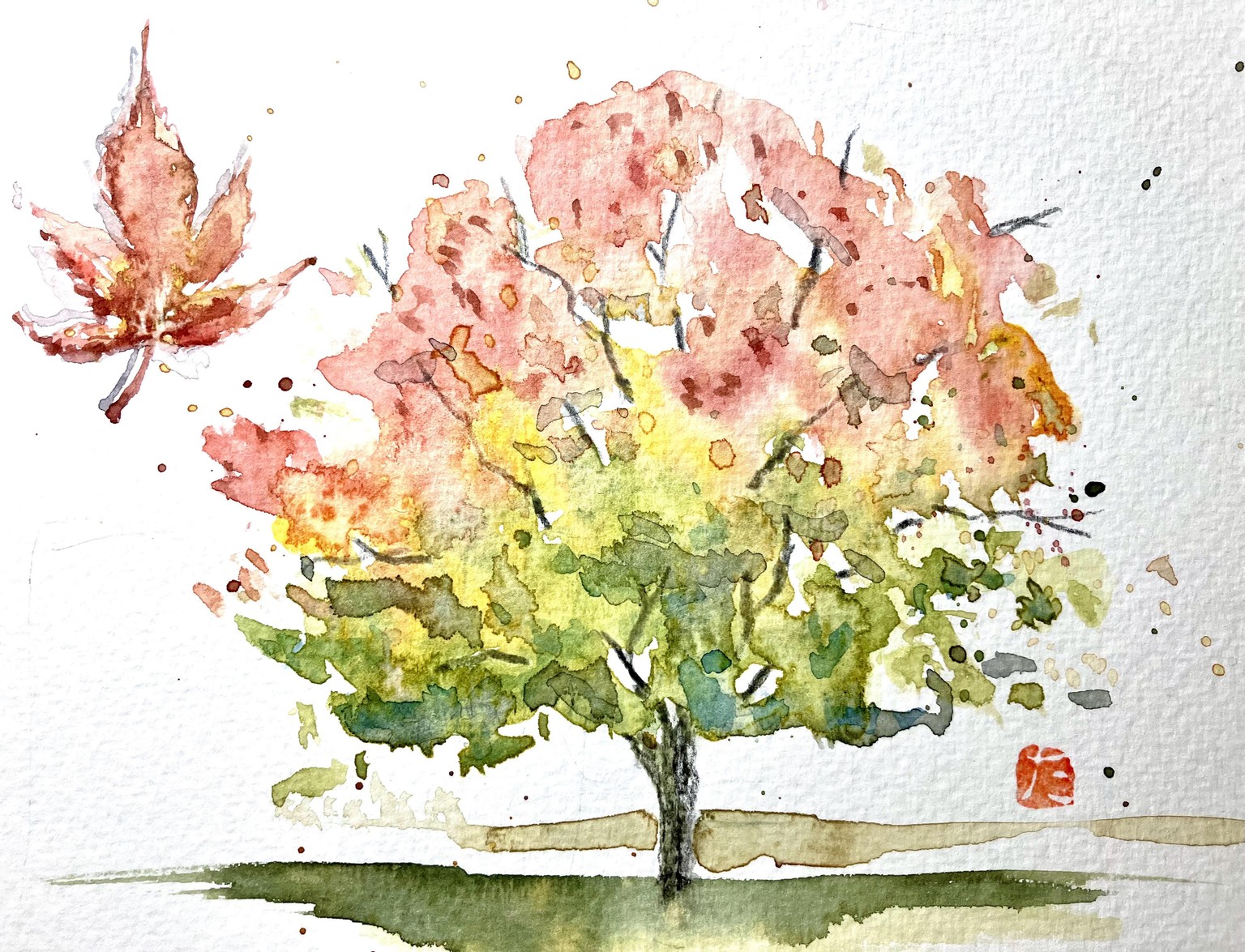 Autumn Watercolors - image 1 - student project