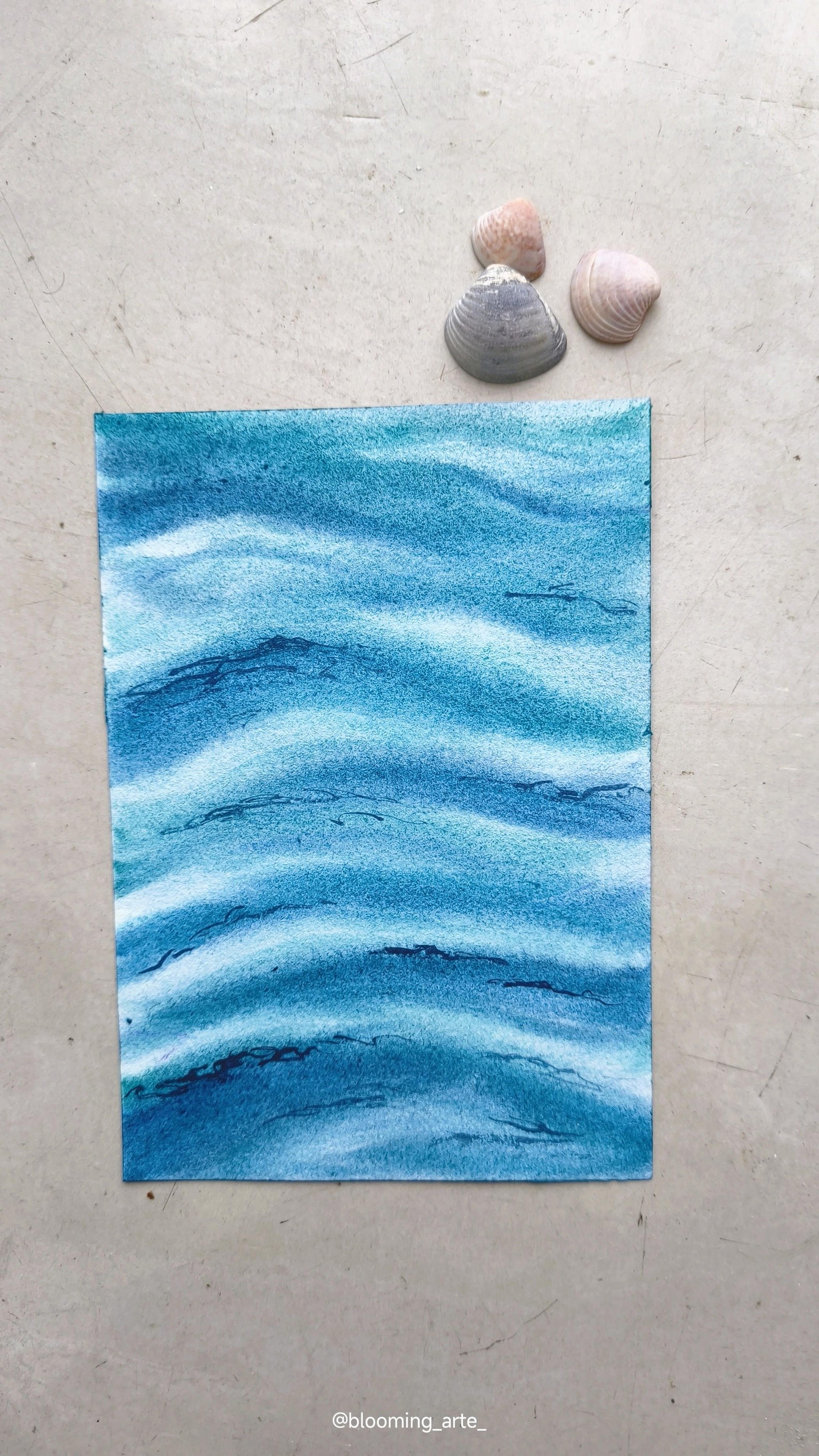 Ocean Waves in Watercolor: 7 Beginner-Friendly Projects. - image 2 - student project