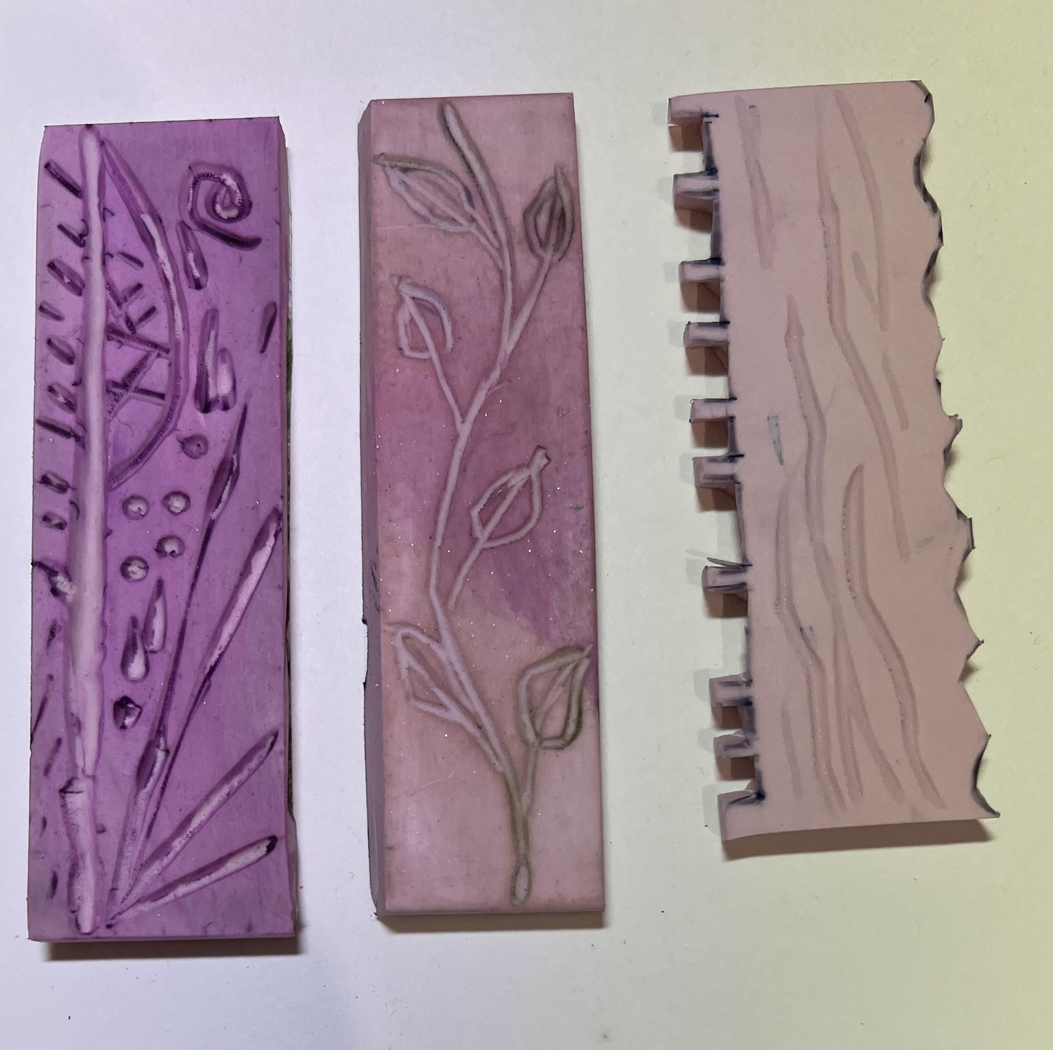 First Day Of Stamp Carving - image 2 - student project