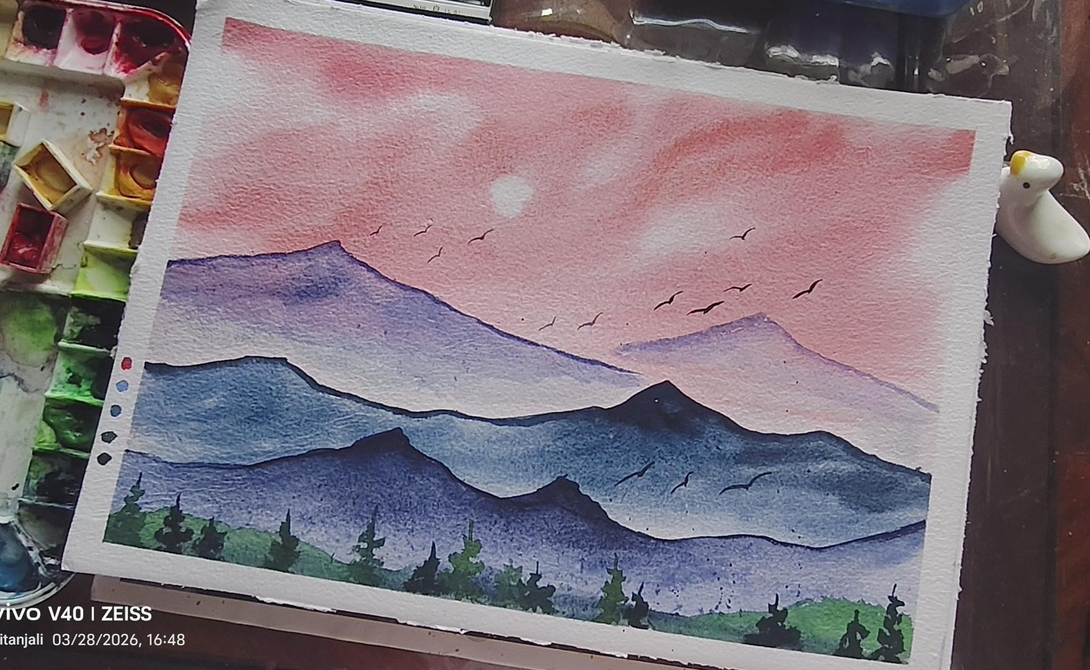 Mist peachy landscape - image 5 - student project