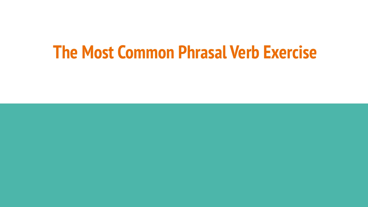 Common phrasal verbs - image 19 - student project