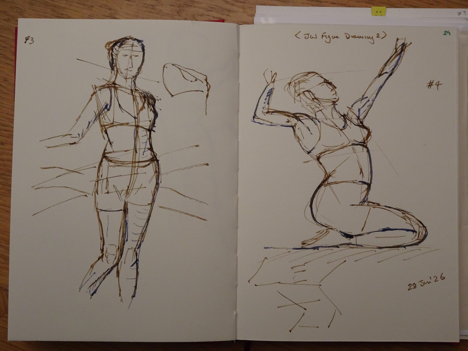 Figure Drawing 2 dynamic poses - image 2 - student project