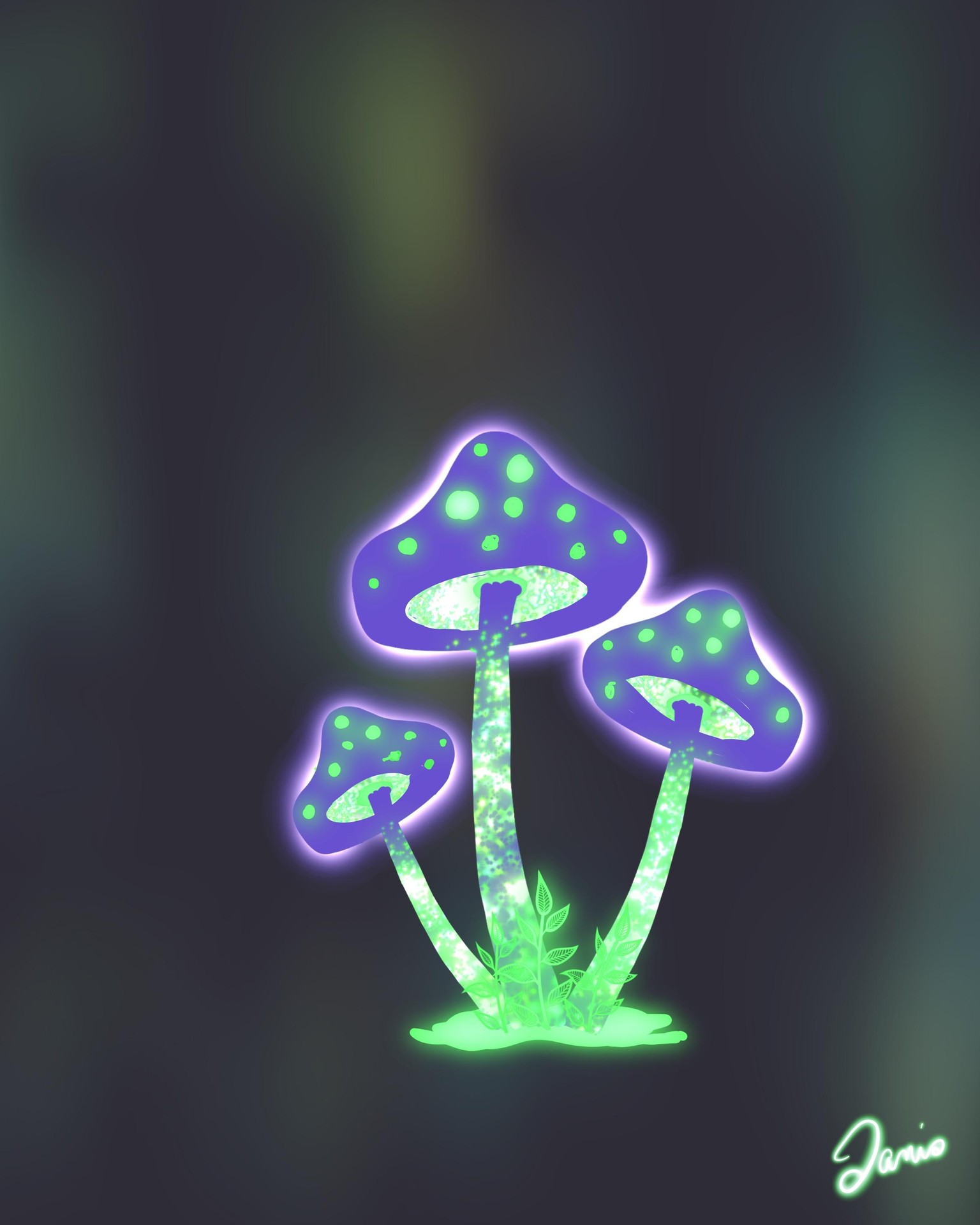 Electric Mushrooms & Jellyfish - image 2 - student project