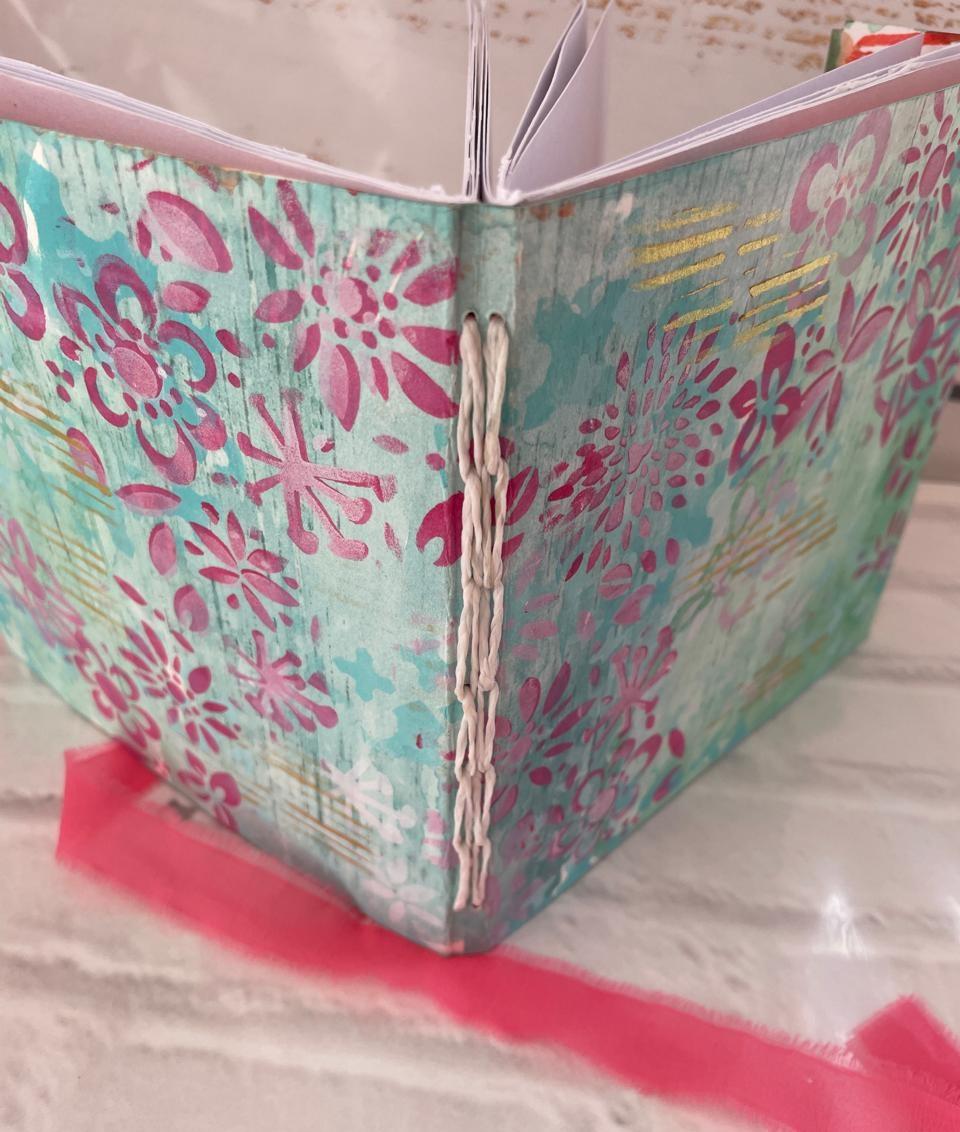 Denise Love's bound in creativity mixed media journal - image 1 - student project