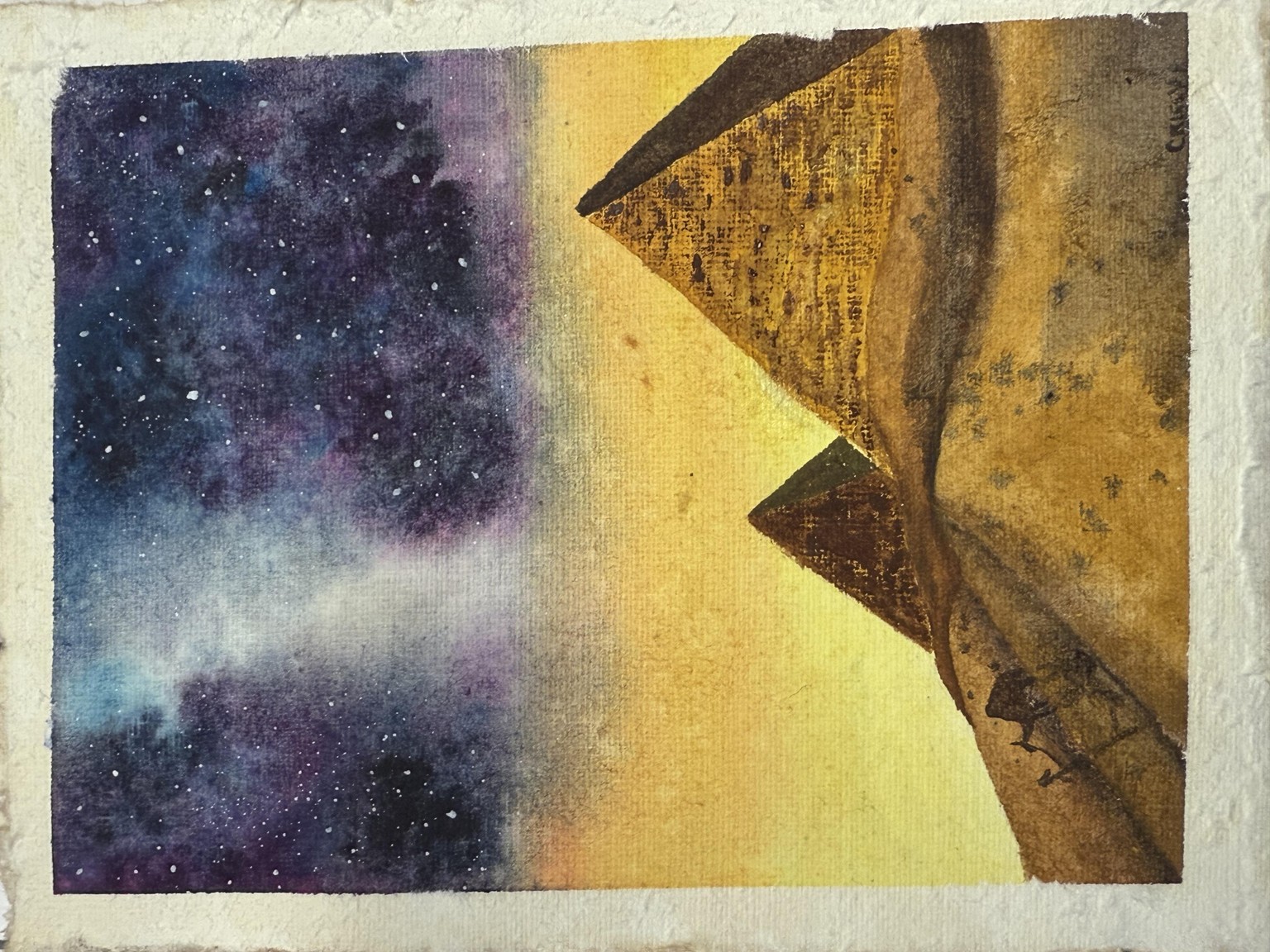 Galaxy over pyramids - image 1 - student project