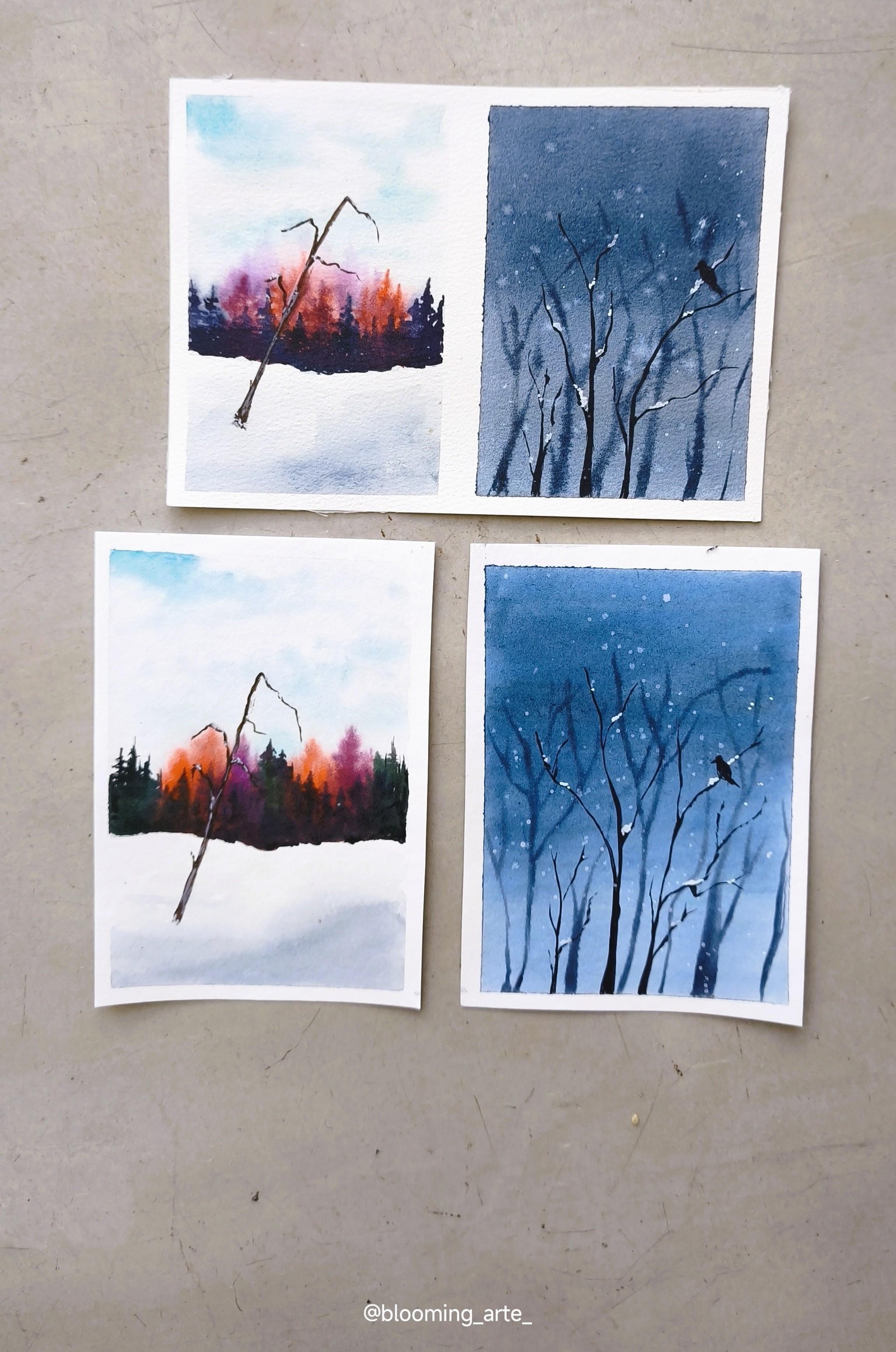 Stop Overworking — Minimalistic Landscapes - image 5 - student project