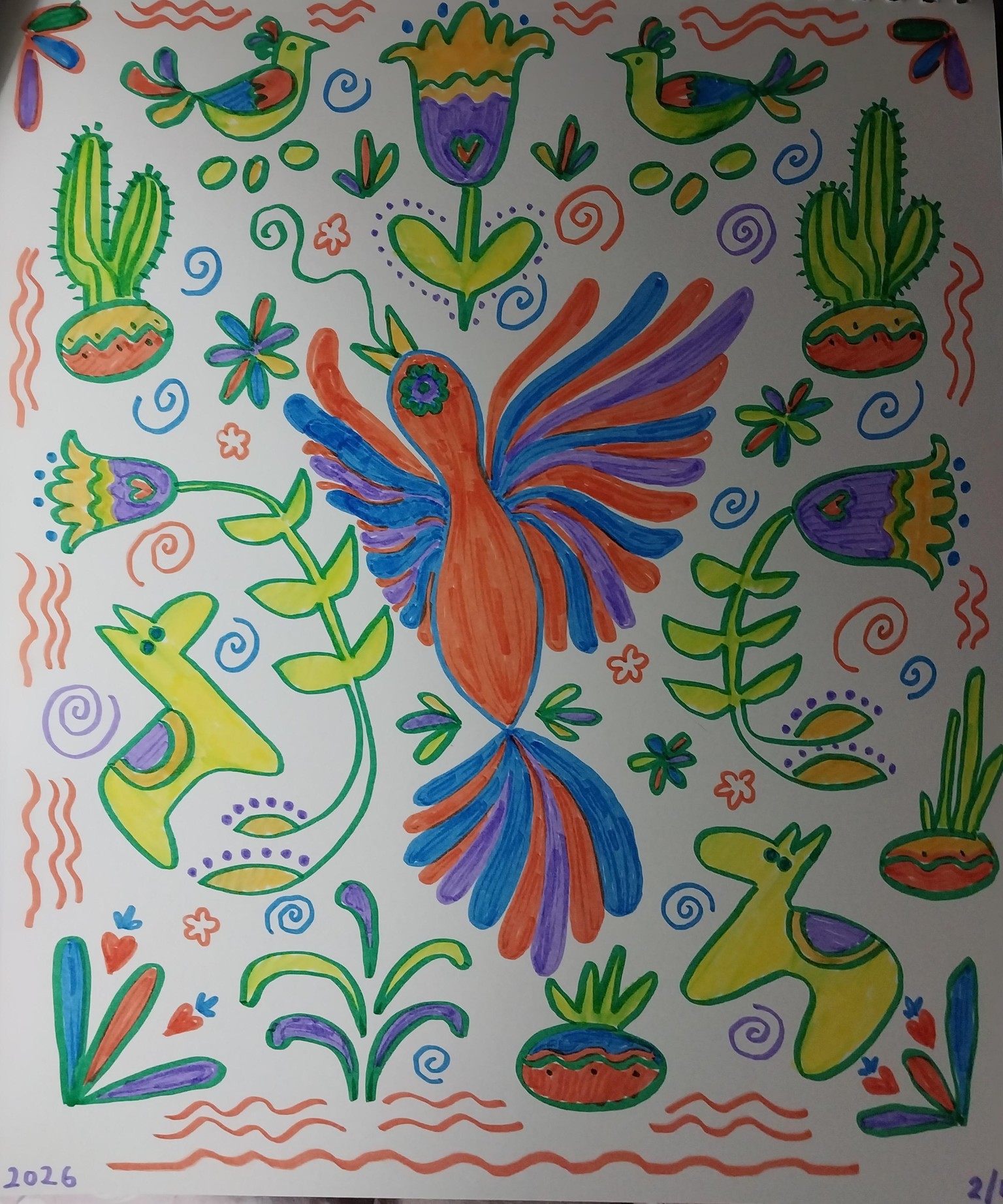 My attempt at Otomi art - image 5 - student project