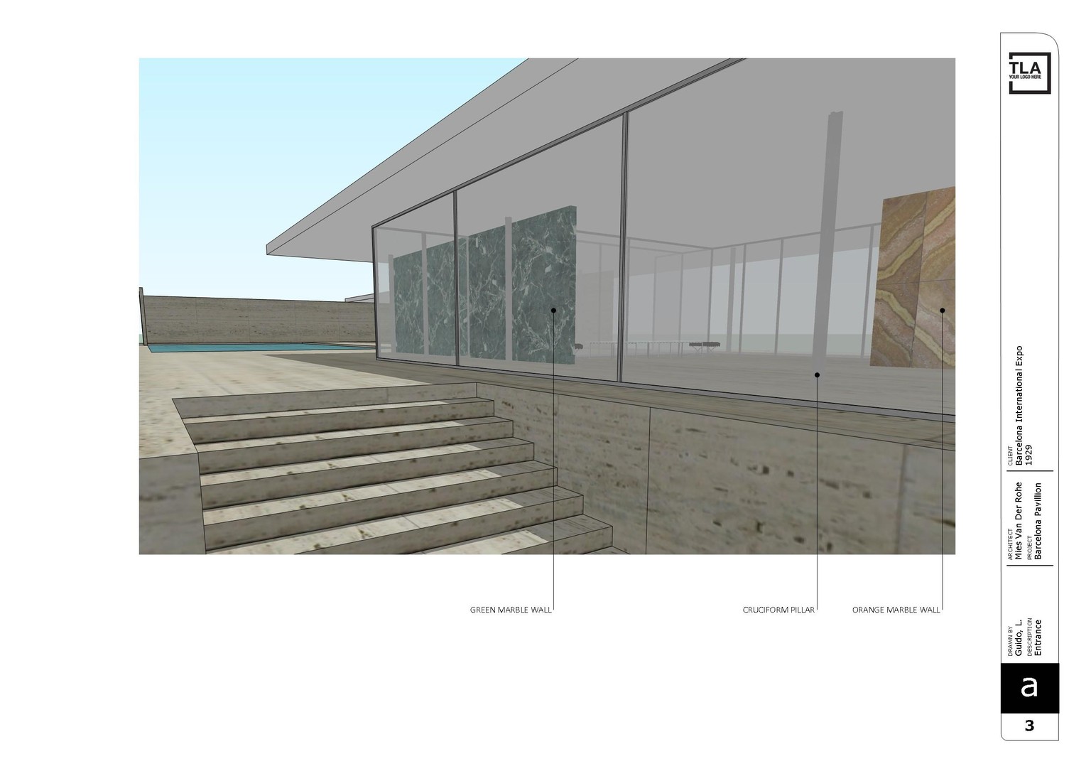 Barcelona Pavillion - Presentation - image 3 - student project