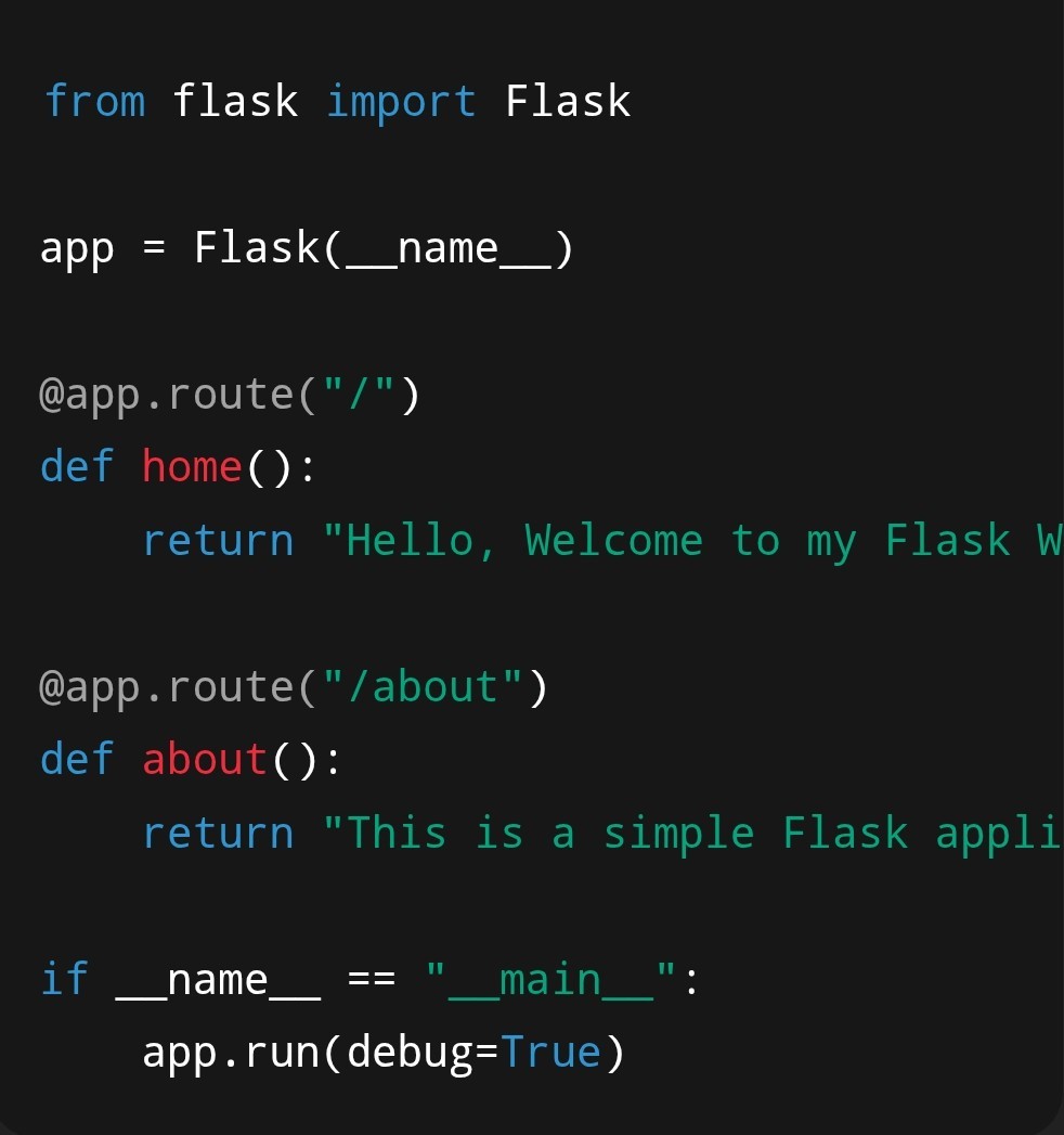 Simple Python Flask Site - image 1 - student project