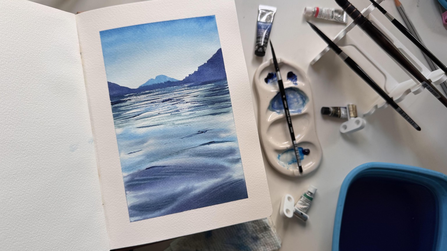 Mountain lake - image 1 - student project