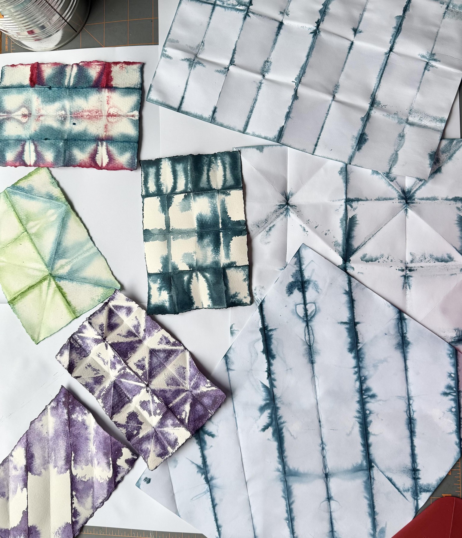 Shibori Collage papers - image 1 - student project