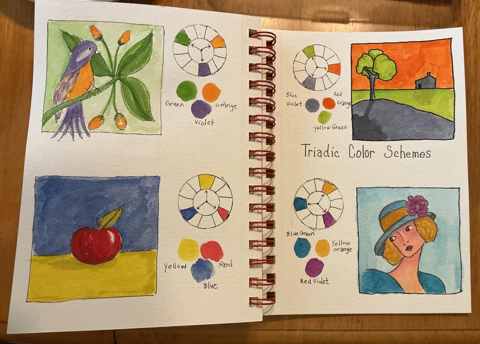 Triadic Color Scheme Exercises & Project - image 1 - student project