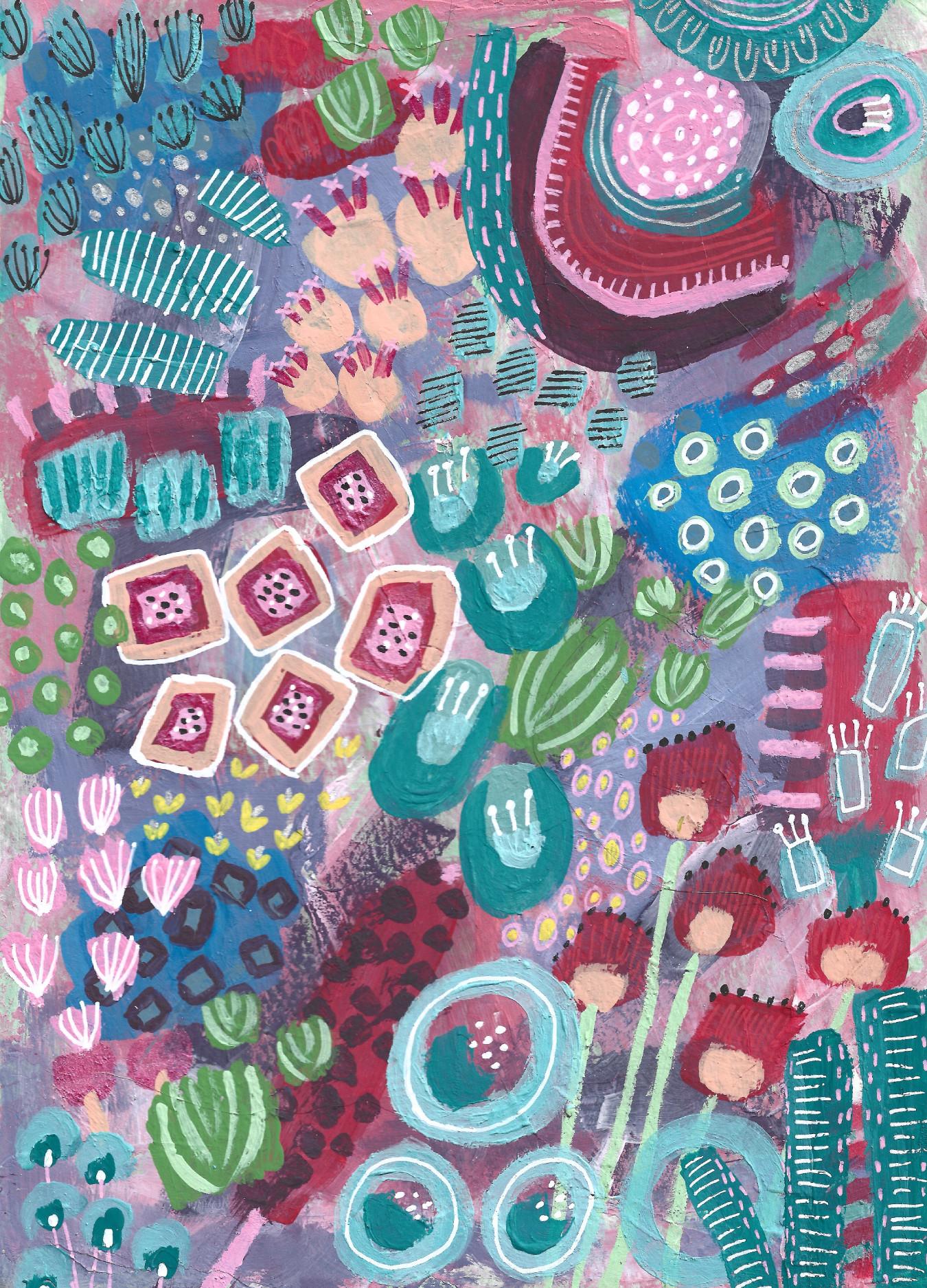 Summer Evening Garden Abstract - image 1 - student project